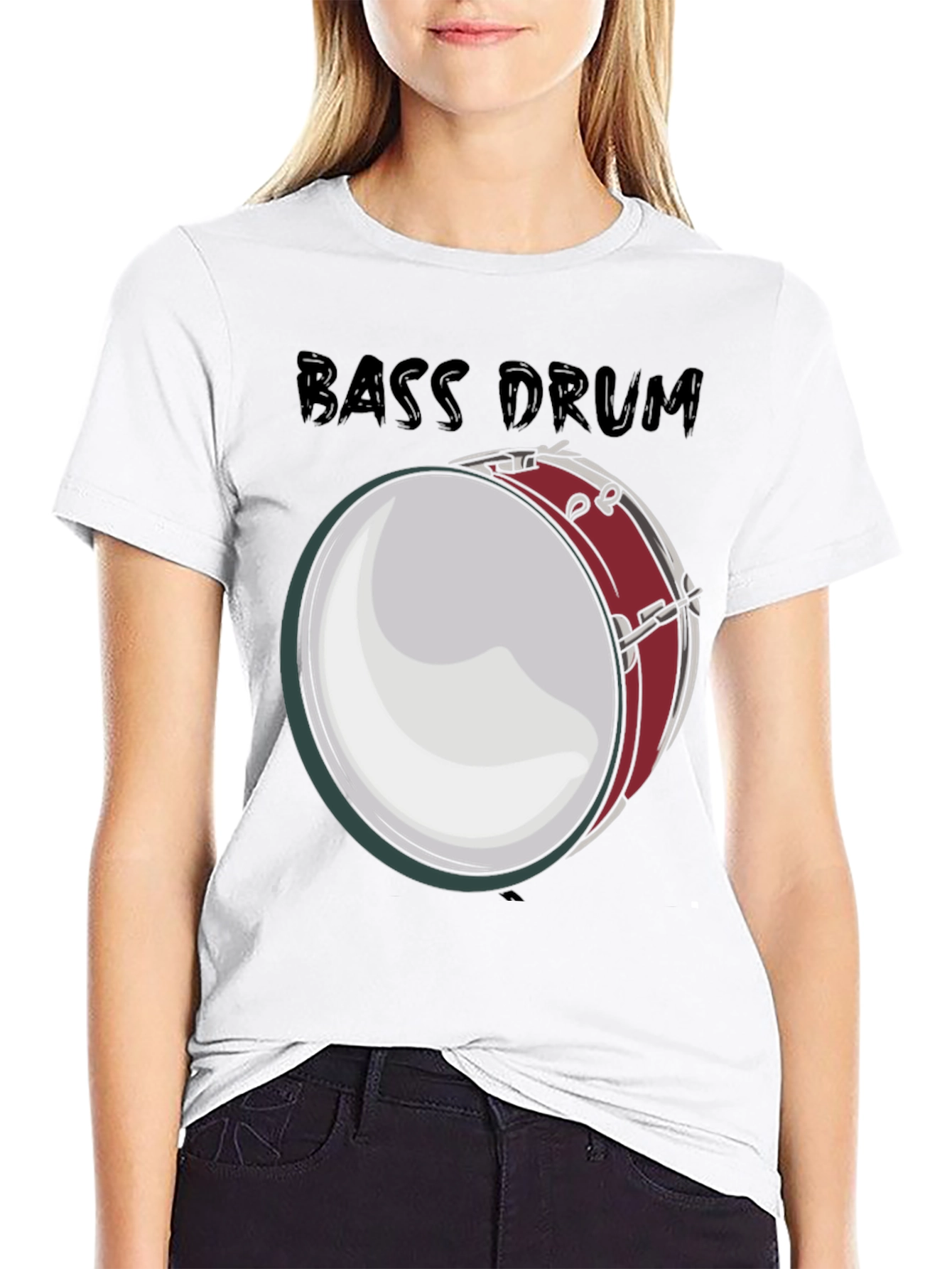 Bass Drum Graphic Tee - Music Lover T-Shirt