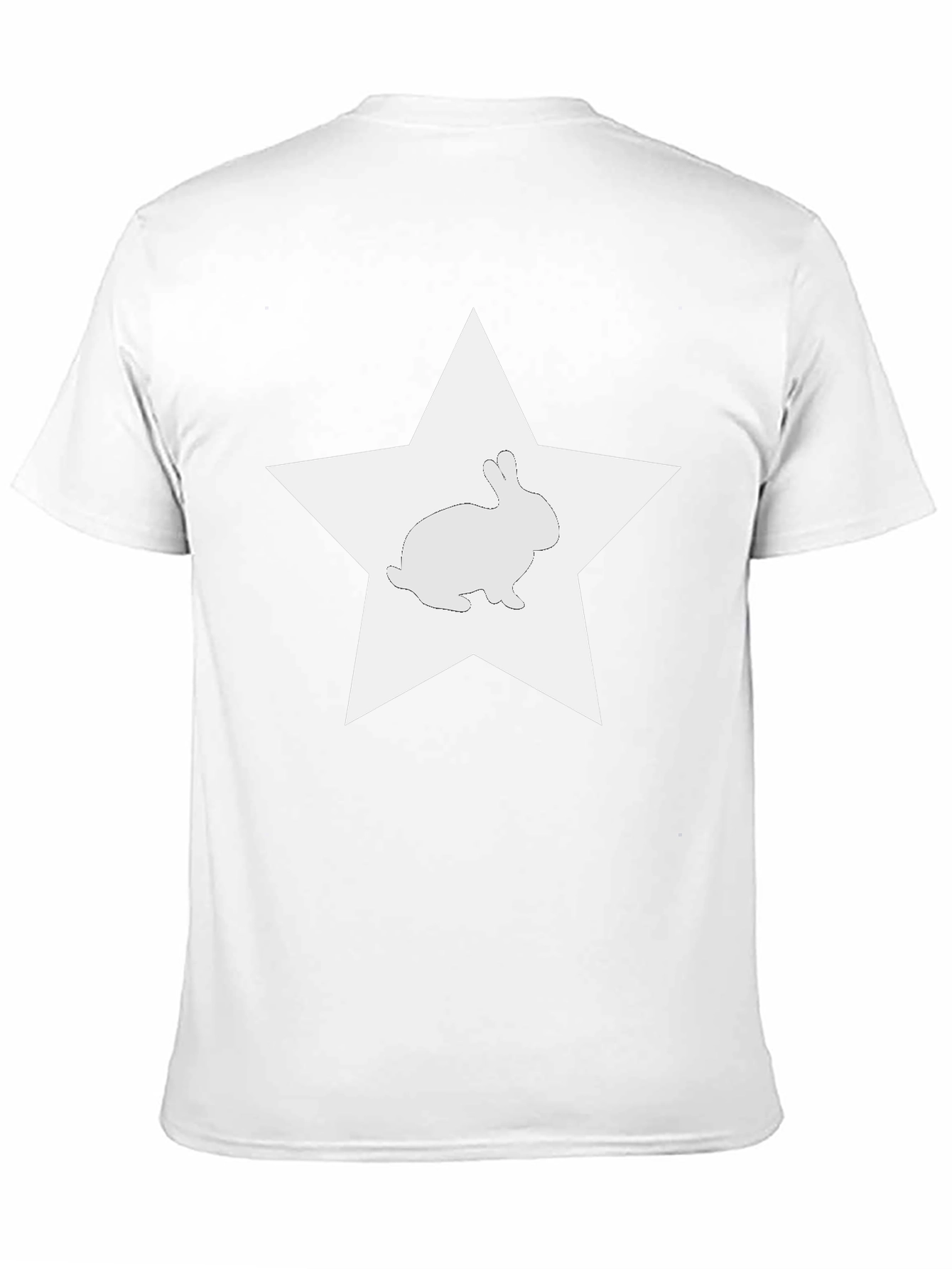 Rabbit Star Graphic Tee - Black Cotton Blend