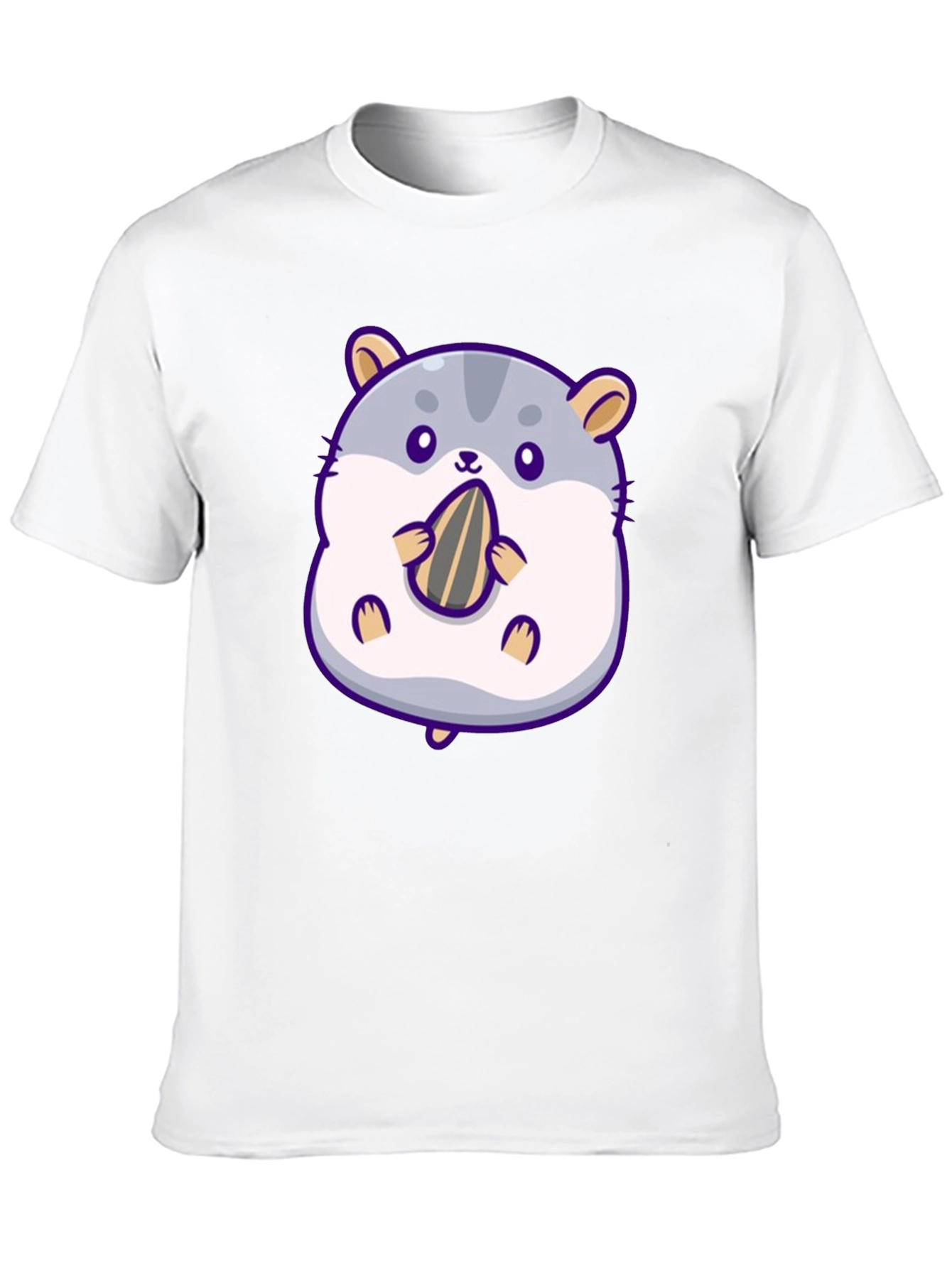 Cute Hamster Eating Seed Graphic Tee