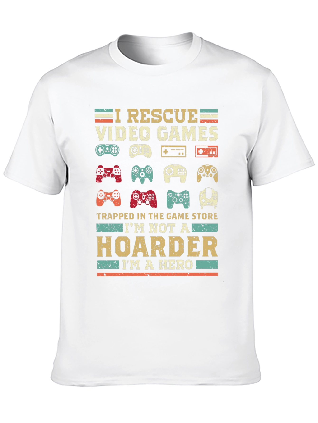 I Rescue Video Games T-Shirt - Gamer Hero Tee