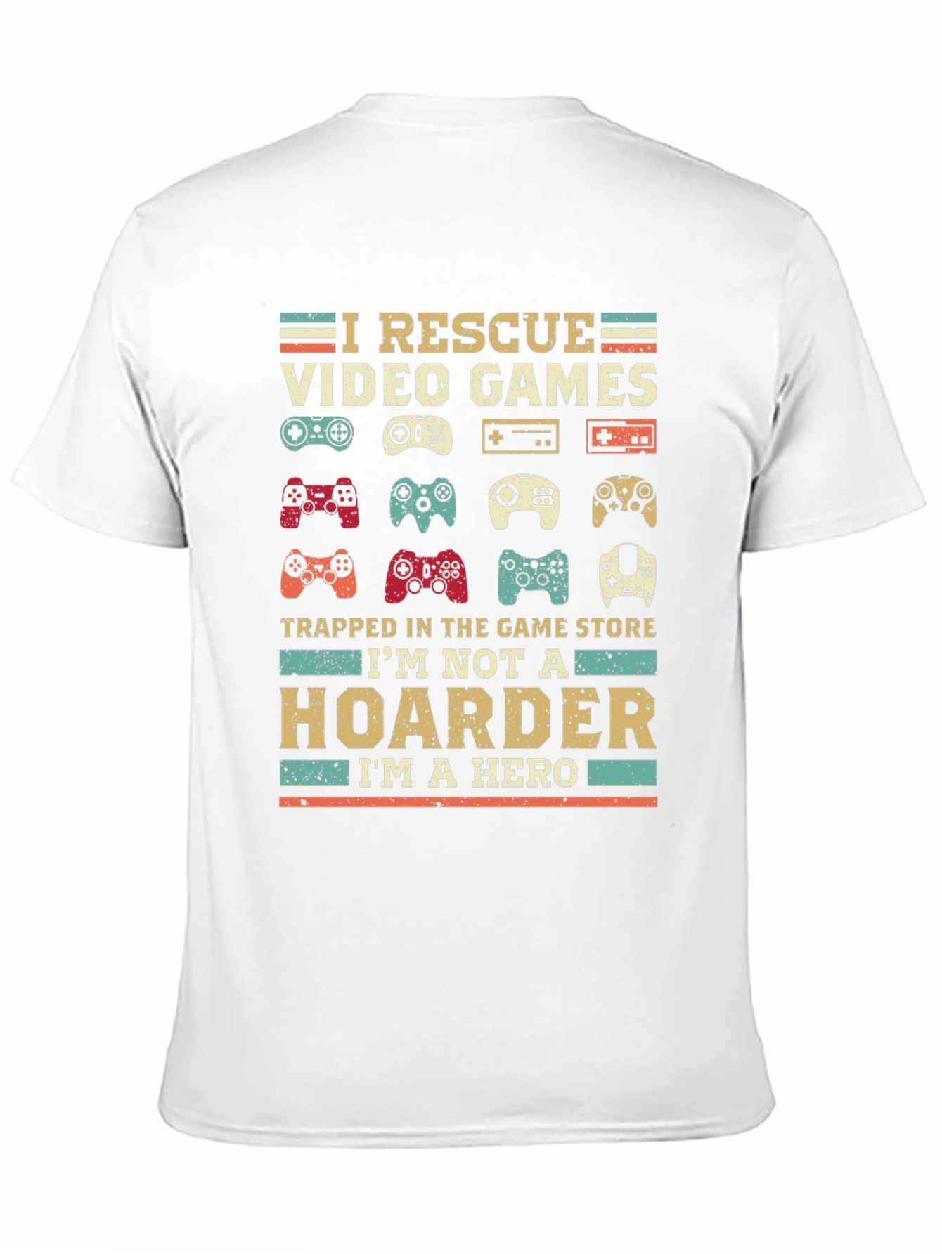 I Rescue Video Games T-Shirt - Gamer Hero Tee