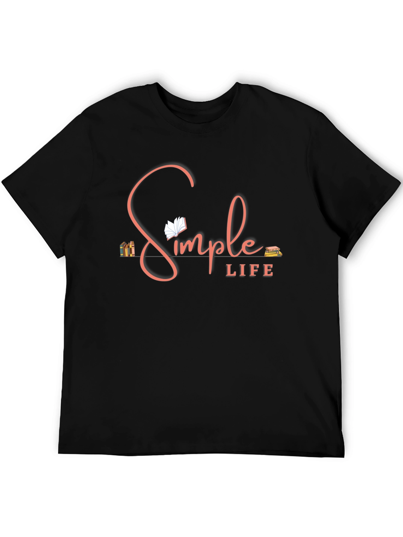 Simple Life T-Shirt: Book Lover Design
