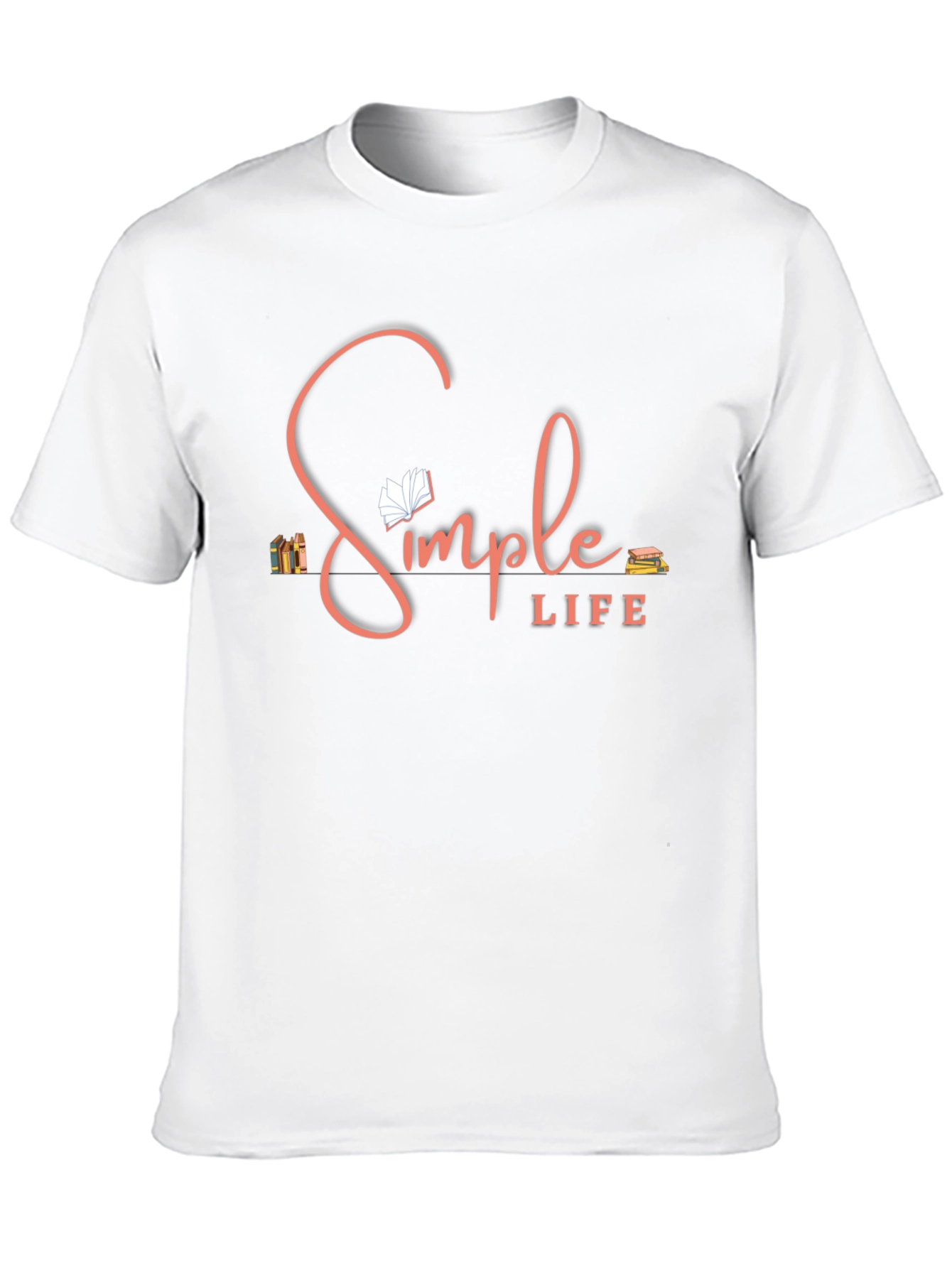 Simple Life T-Shirt: Book Lover Design