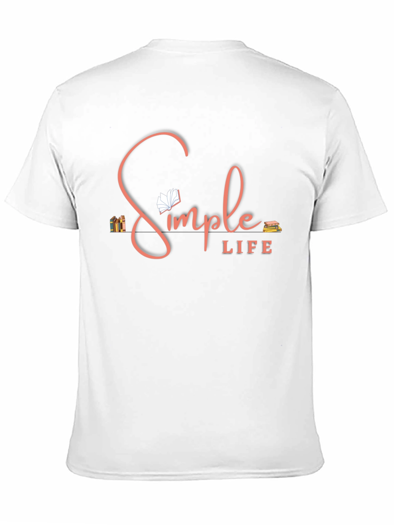 Simple Life T-Shirt: Book Lover Design