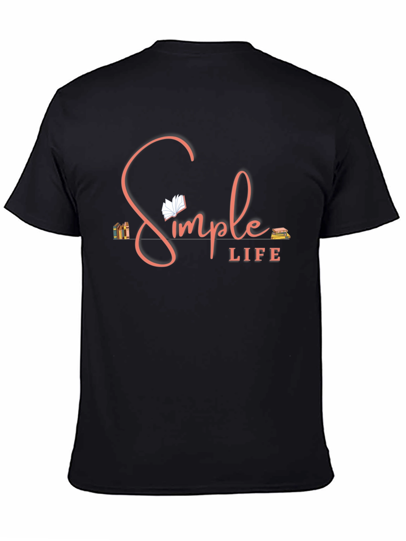 Simple Life T-Shirt: Book Lover Design