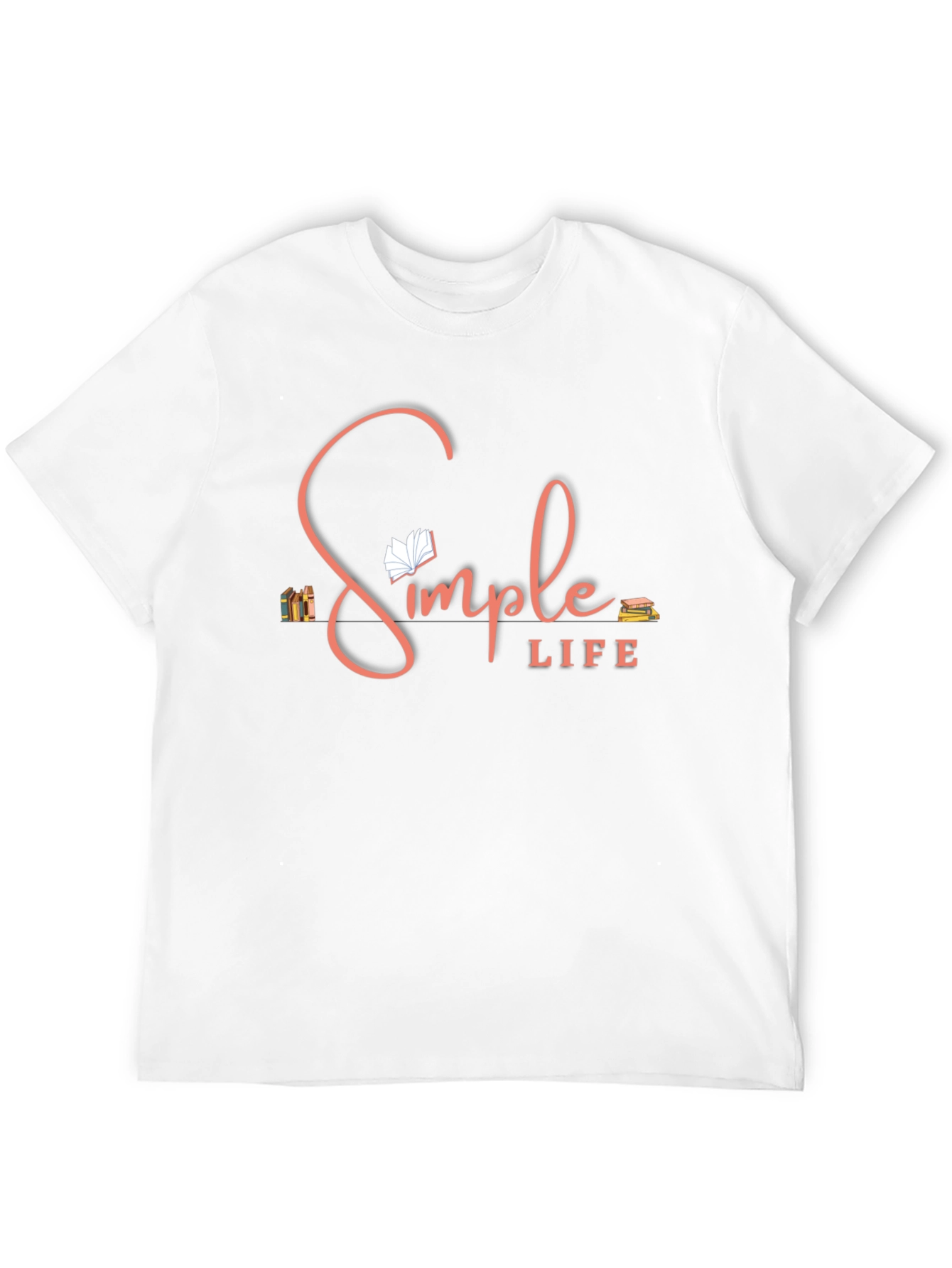 Simple Life T-Shirt: Book Lover Design