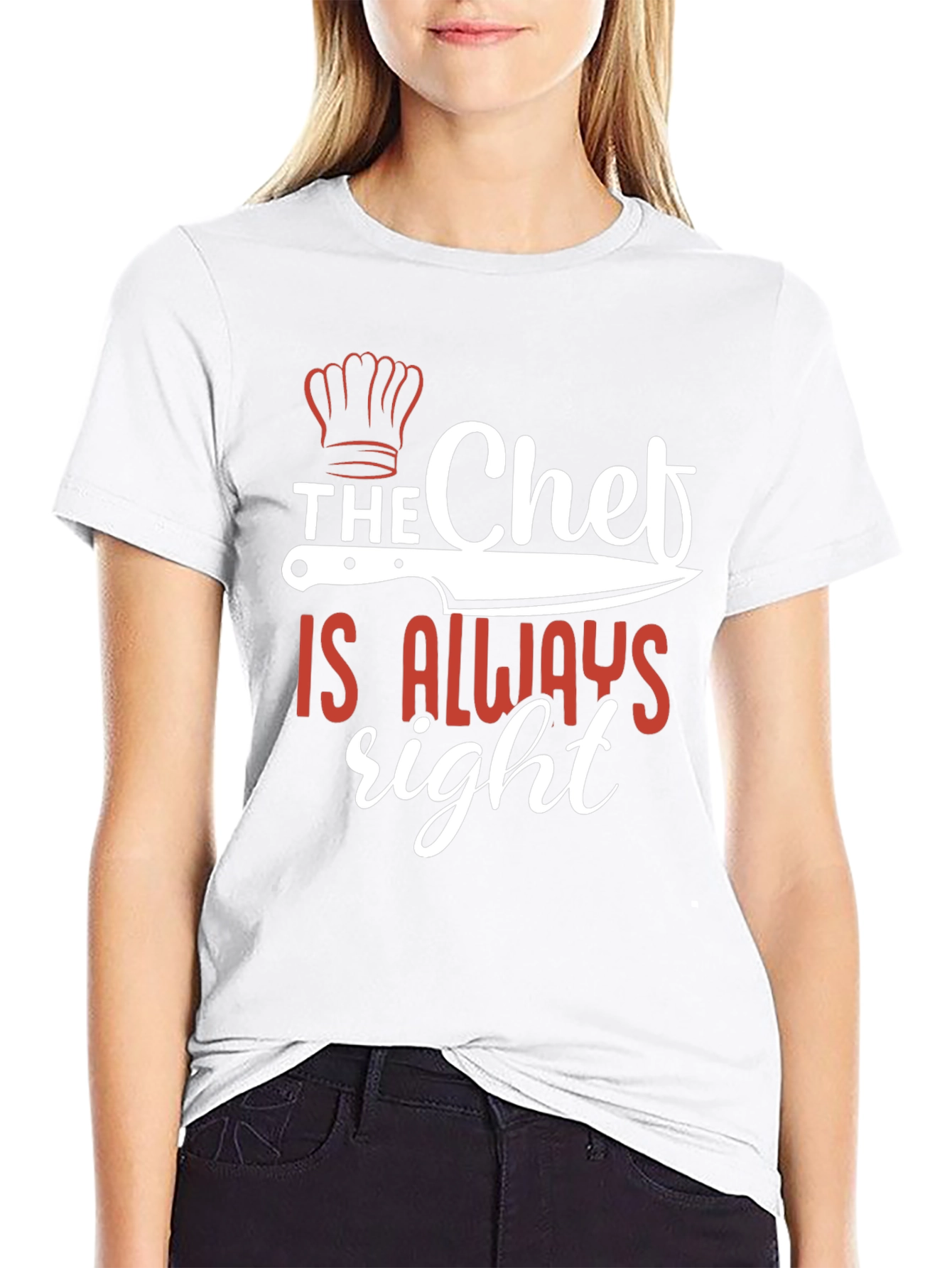 The Chef Is Always Right Black T-Shirt