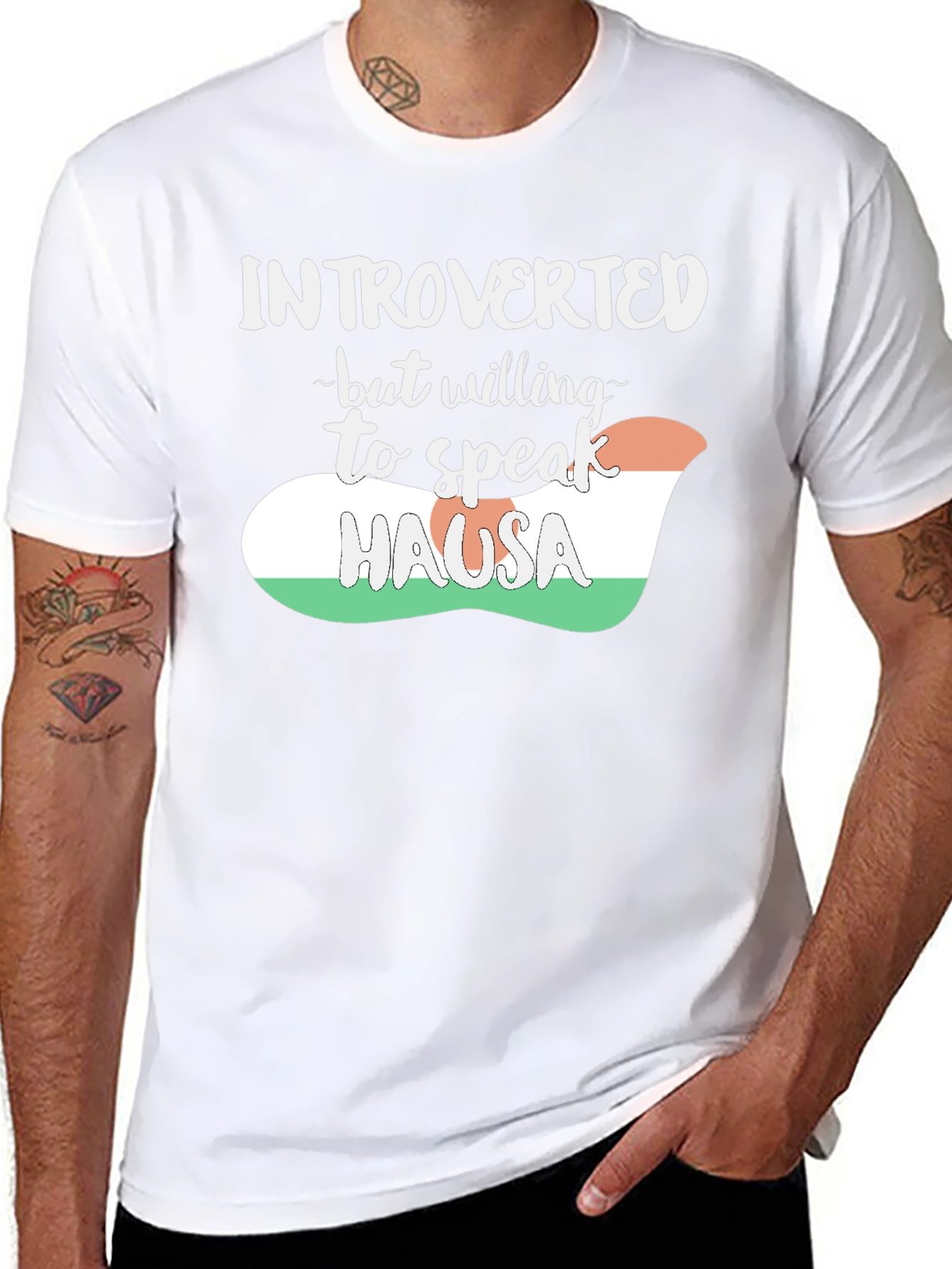 Introverted Hausa Speaker Graphic Tee