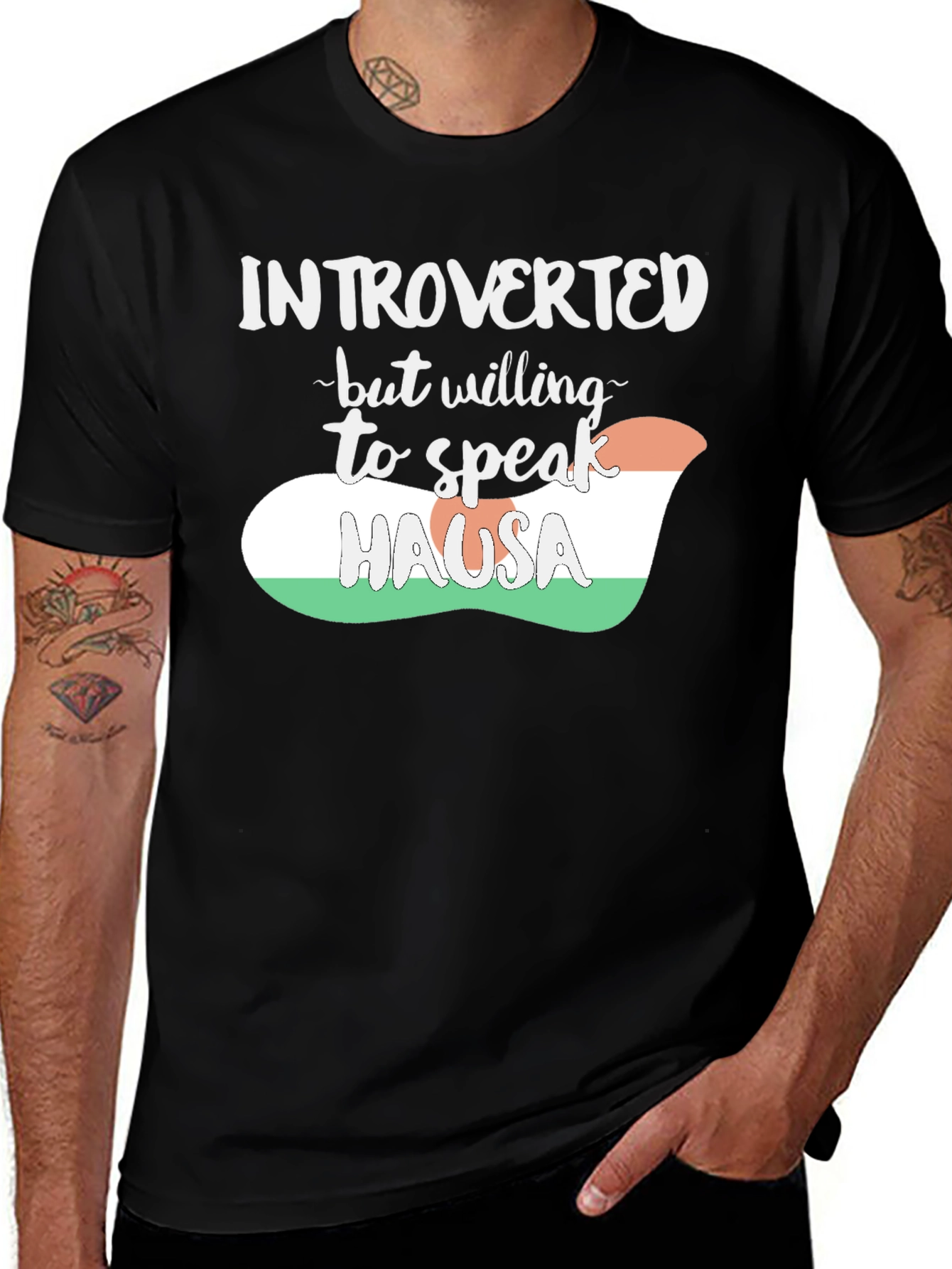 Introverted Hausa Speaker Graphic Tee