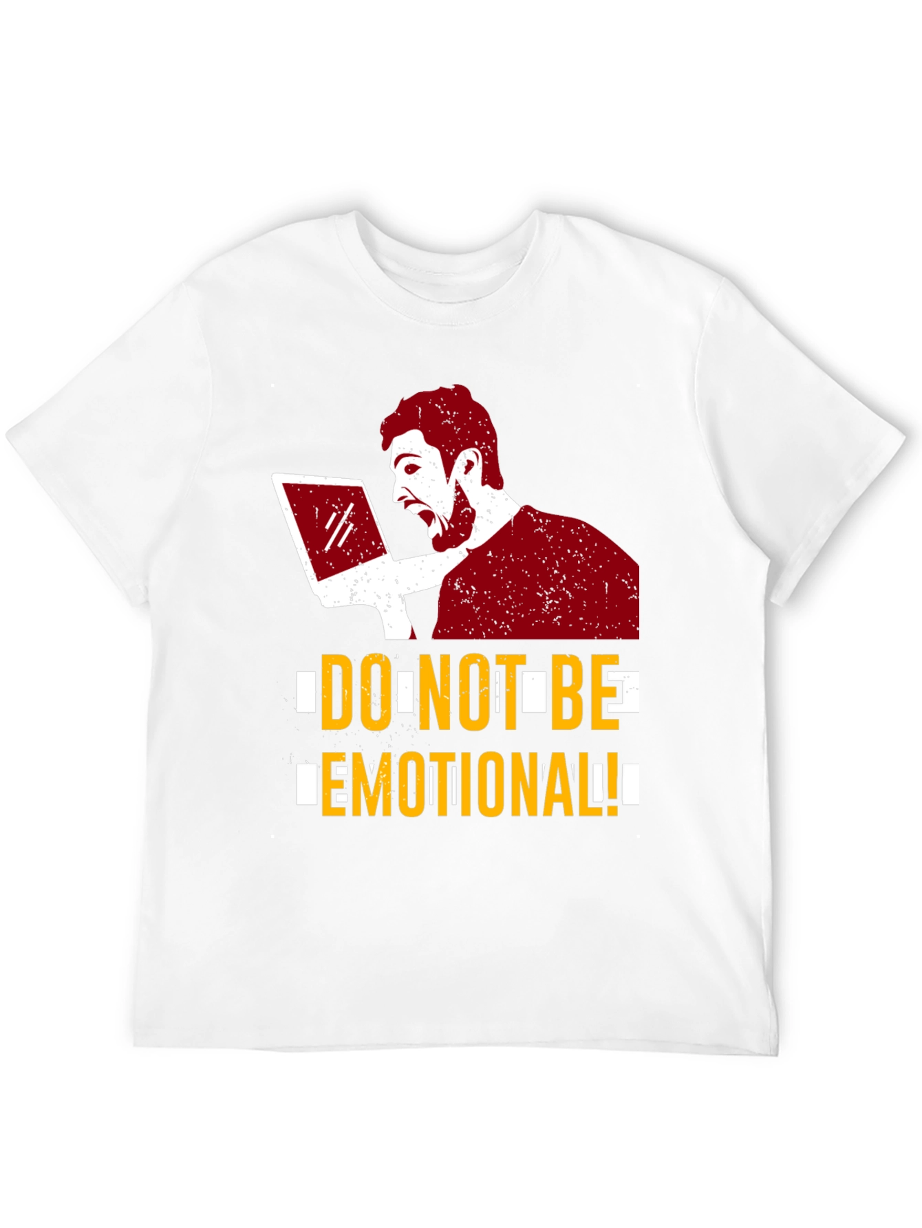 Dont Be Emotional Graphic Tee - Black Cotton T-Shirt