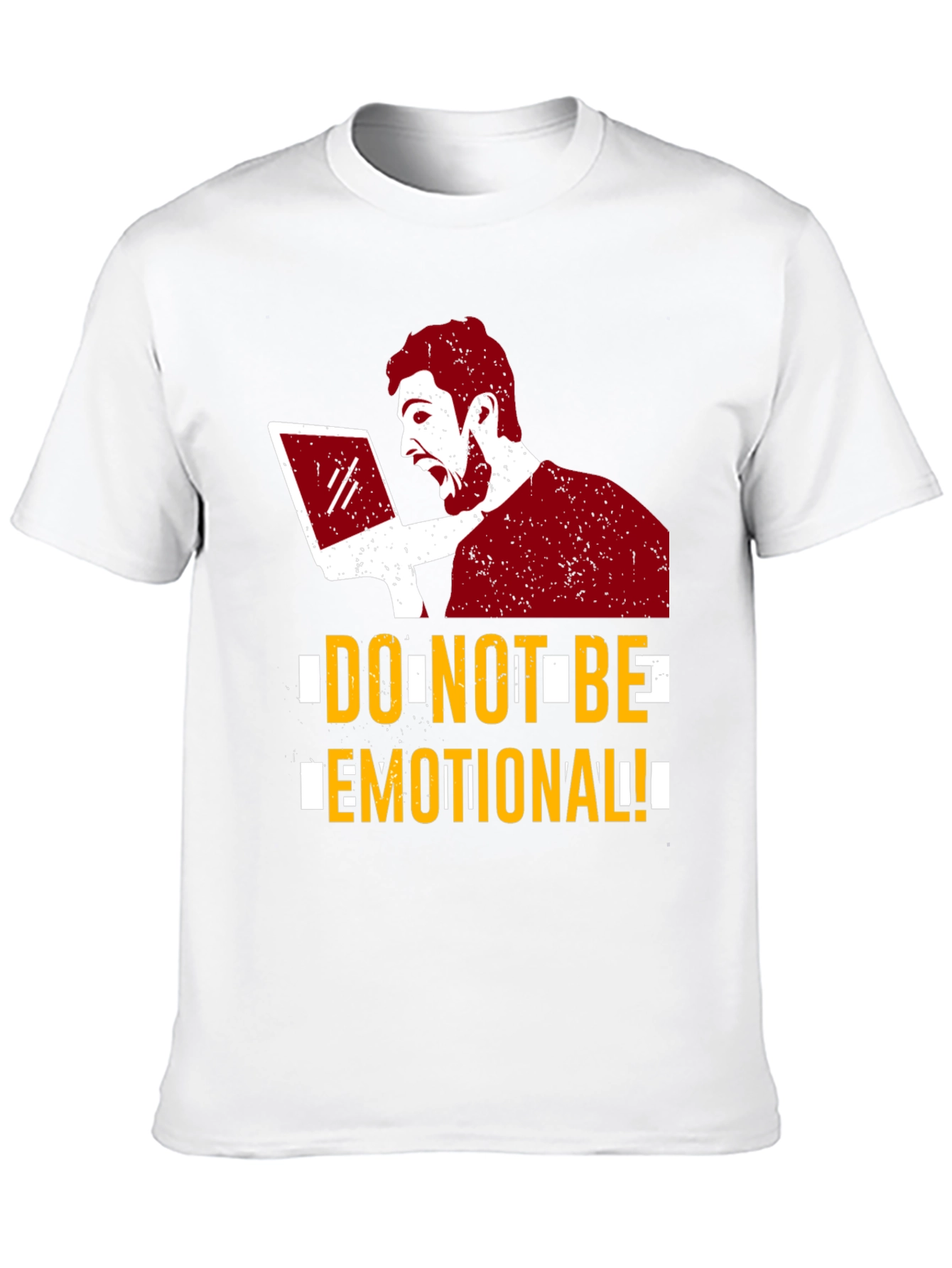 Dont Be Emotional Graphic Tee - Black Cotton T-Shirt