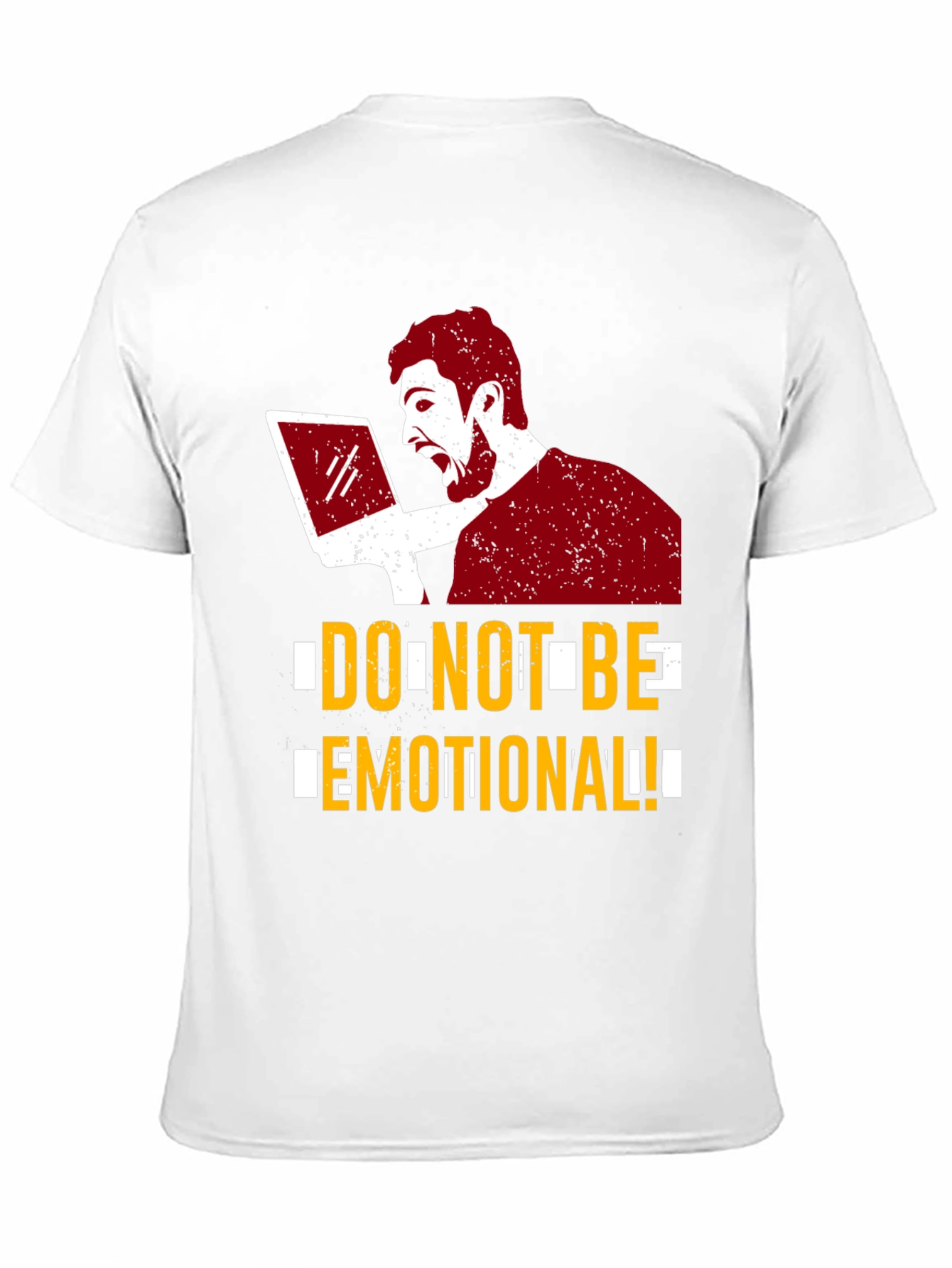 Dont Be Emotional Graphic Tee - Black Cotton T-Shirt