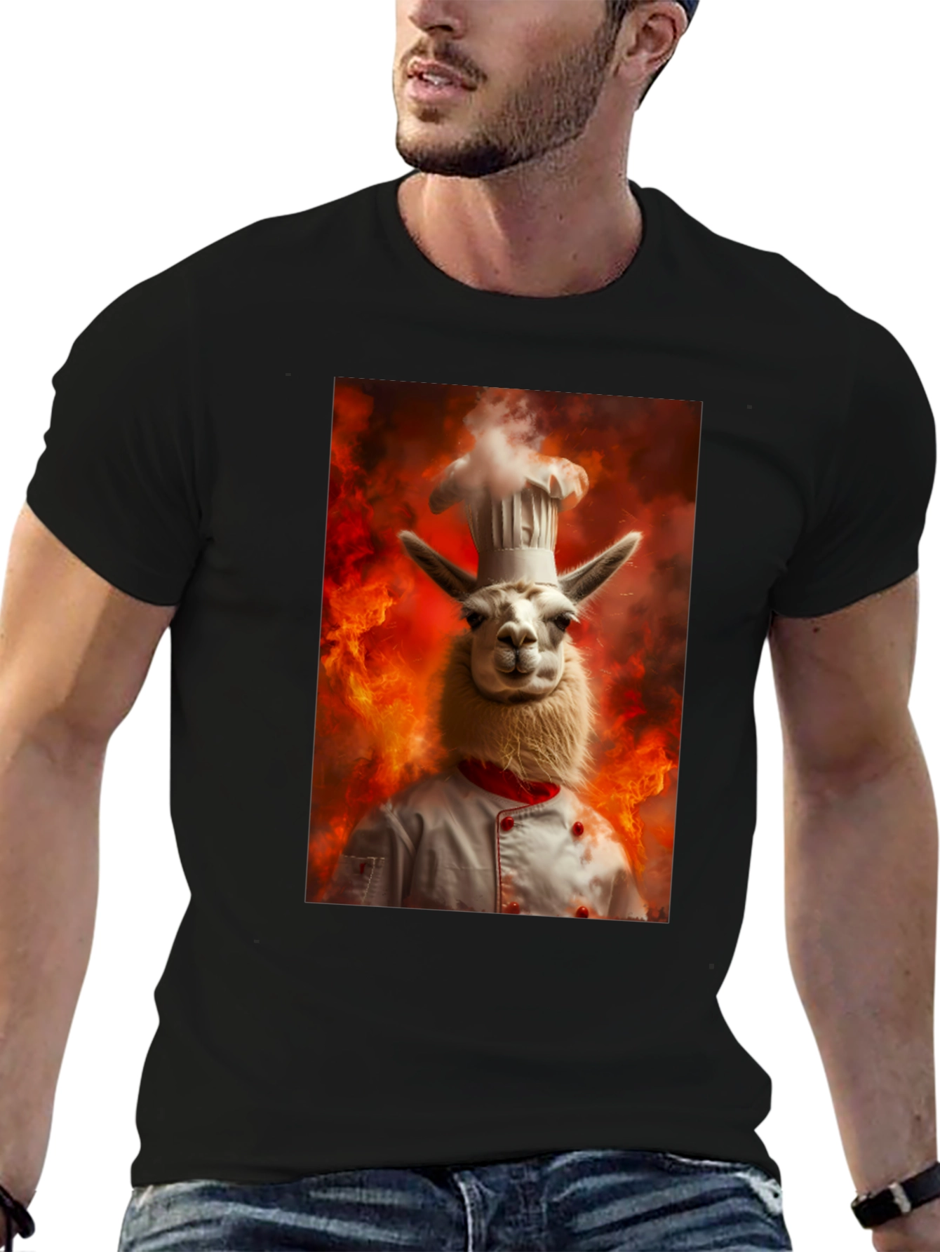 Chef Llama T-Shirt - Culinary Humor Apparel