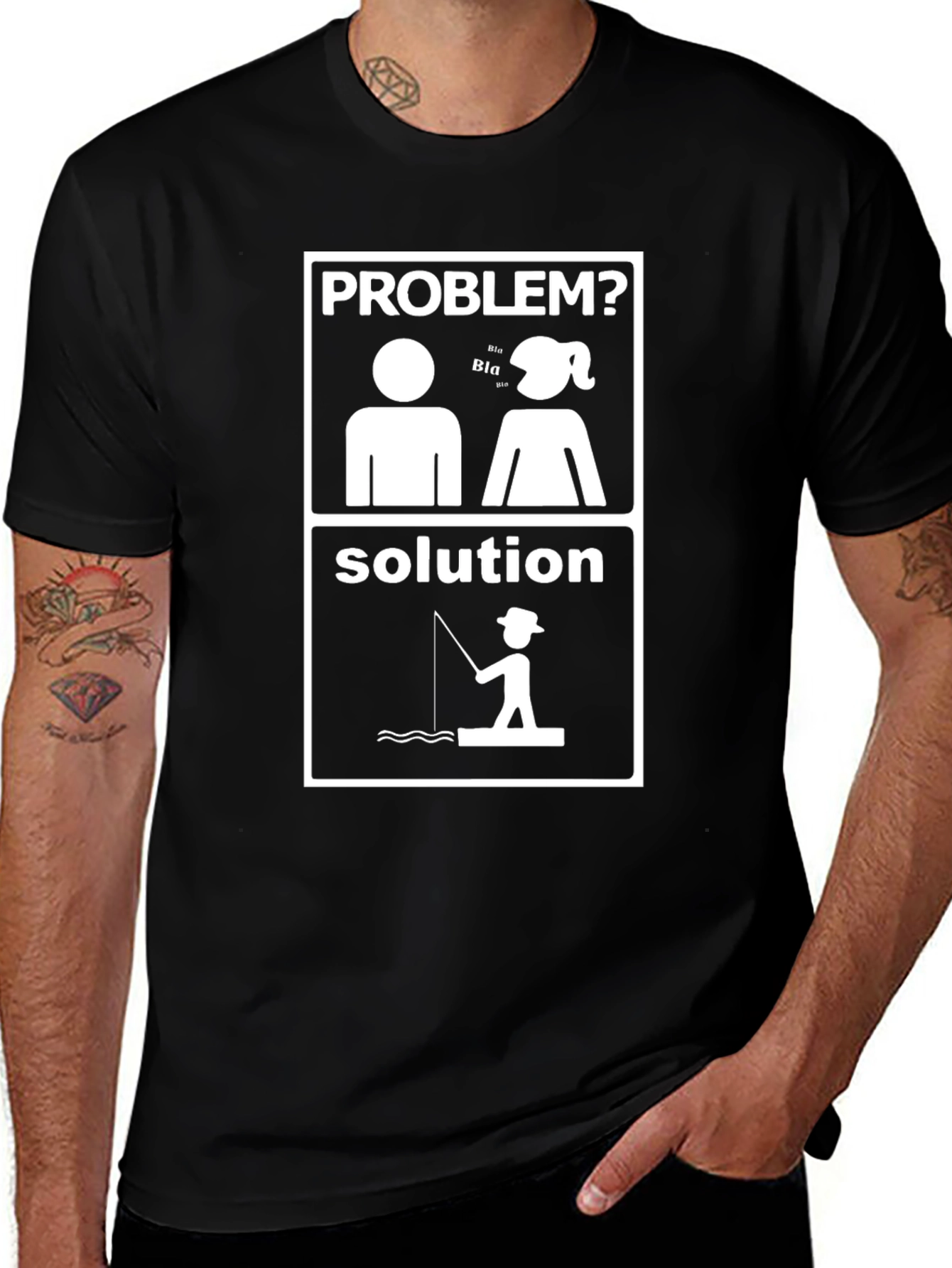 Problem Solution Fishing T-Shirt
