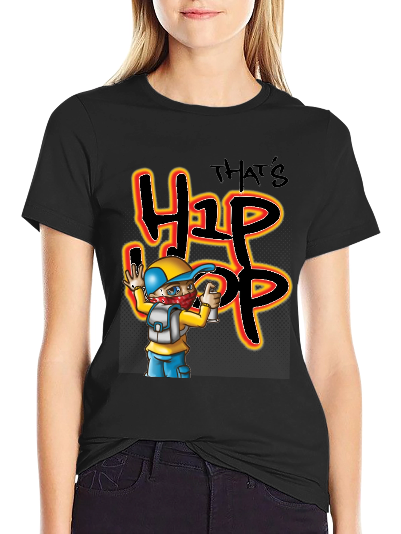 Thats Hip Hop Black Graphic Tee