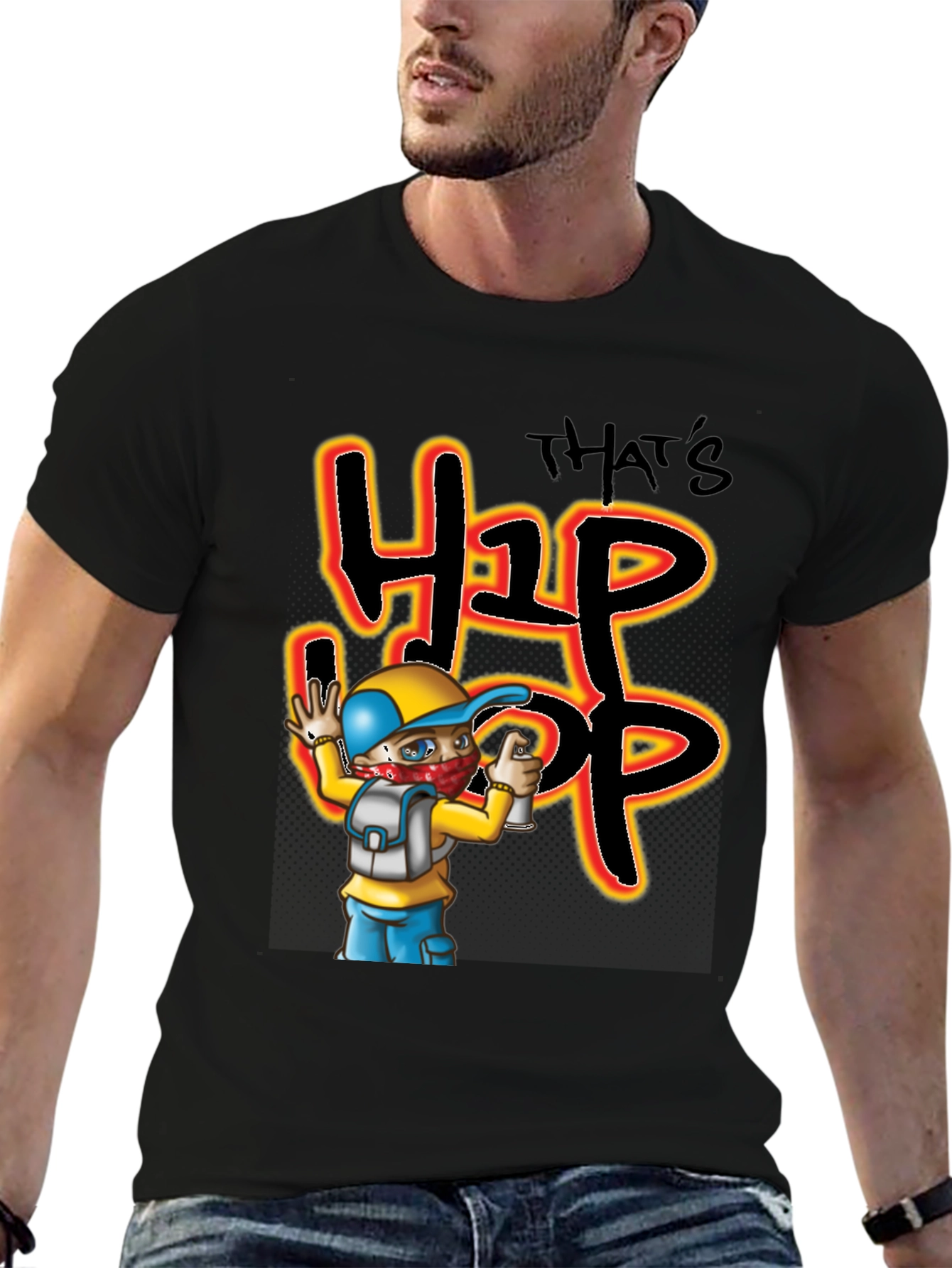 Thats Hip Hop Black Graphic Tee