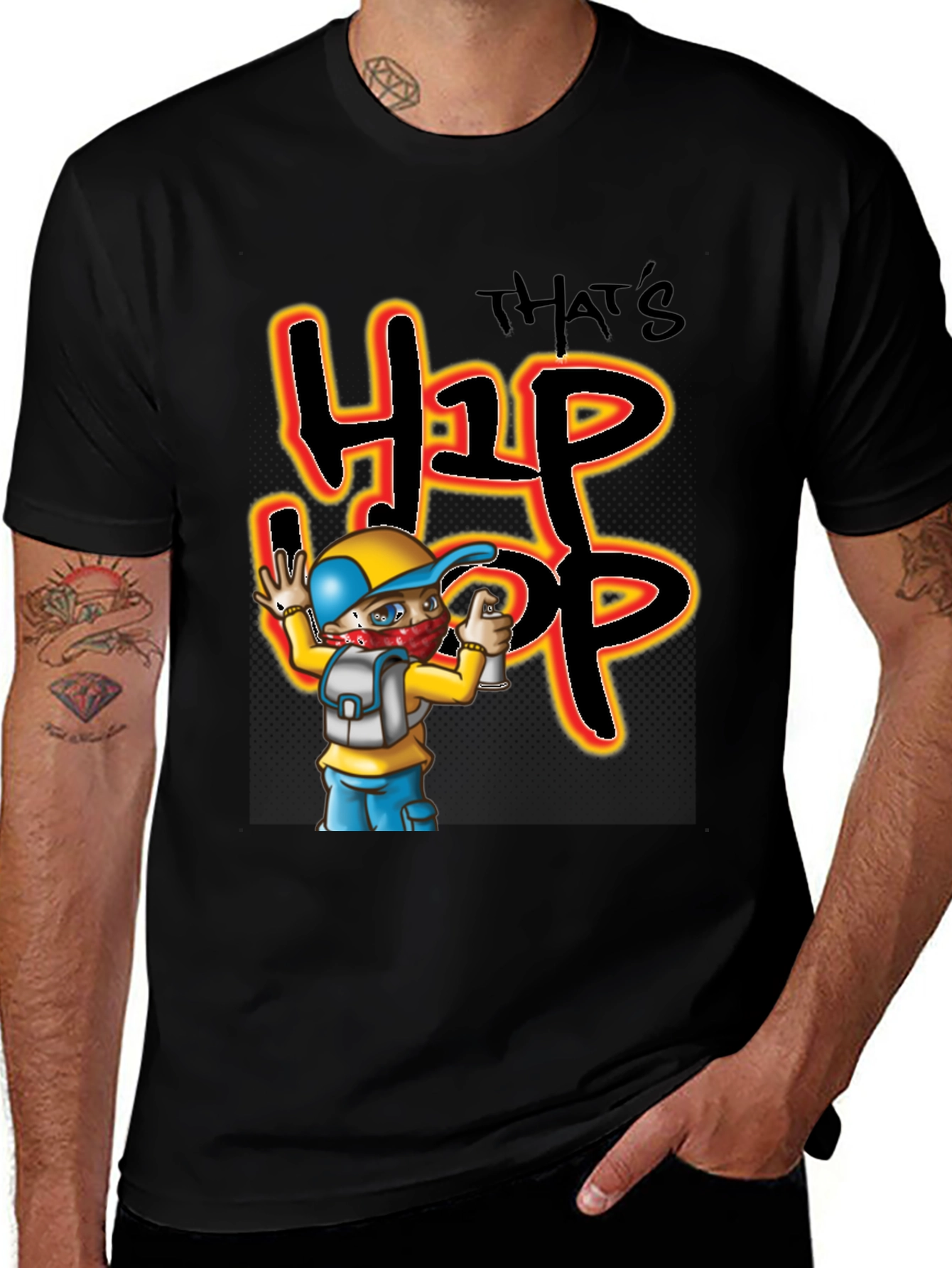 Thats Hip Hop Black Graphic Tee