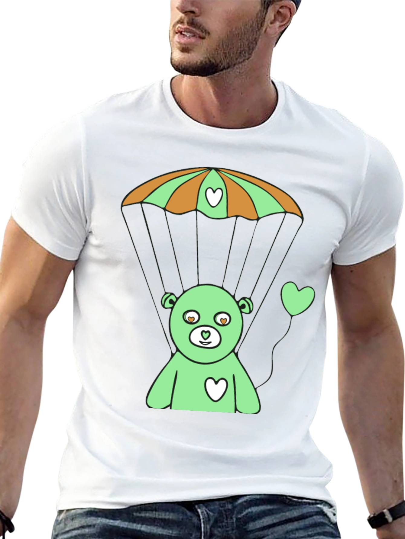 Cute Bear Parachute T-Shirt