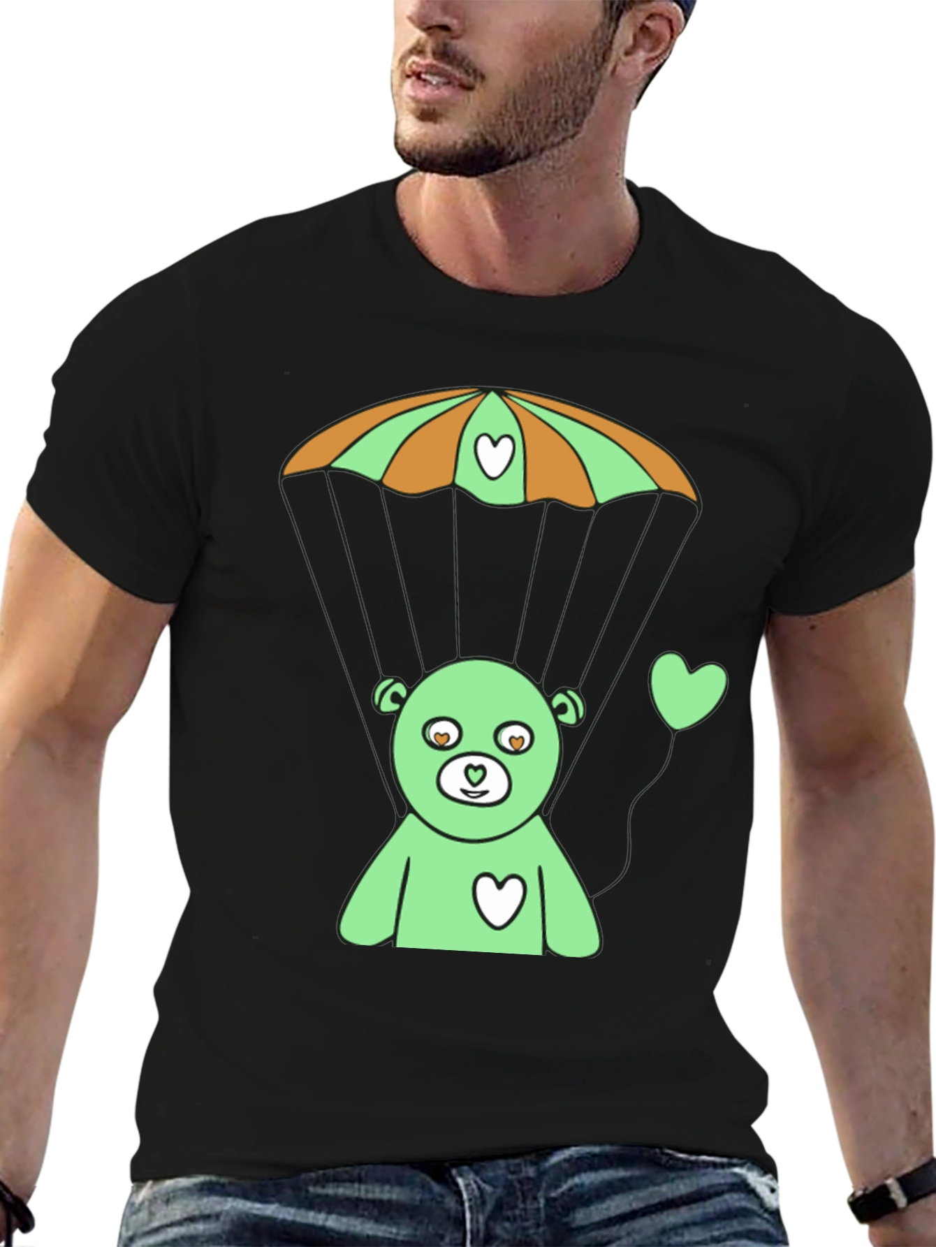 Cute Bear Parachute T-Shirt