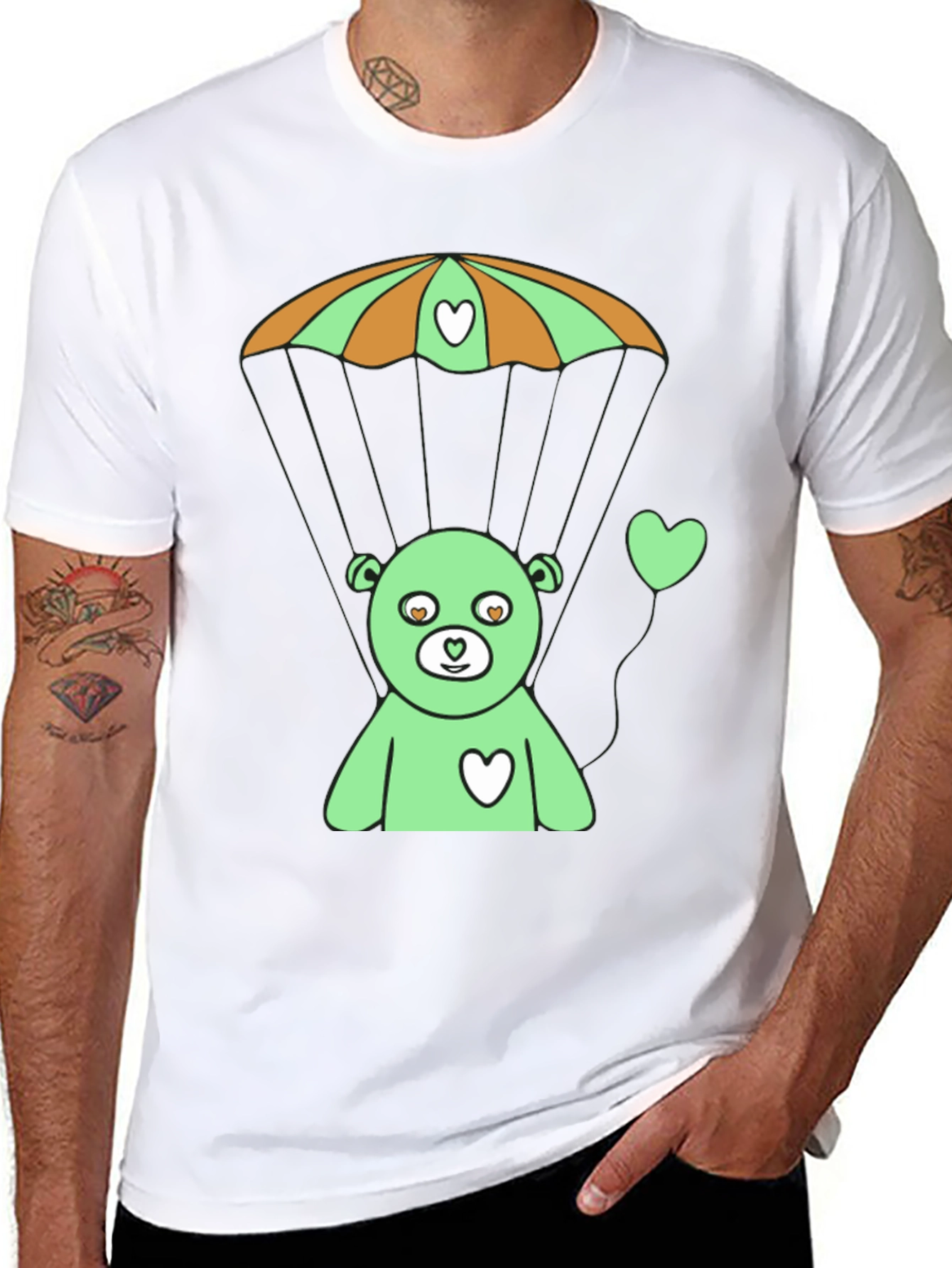 Cute Bear Parachute T-Shirt