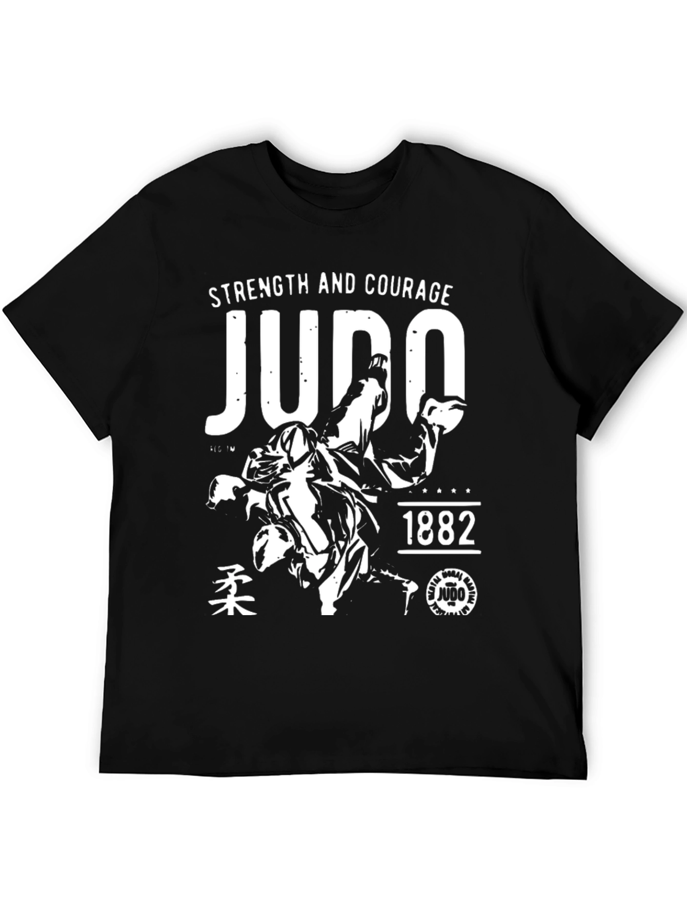 Judo T-Shirt: Strength and Courage Martial Arts Tee