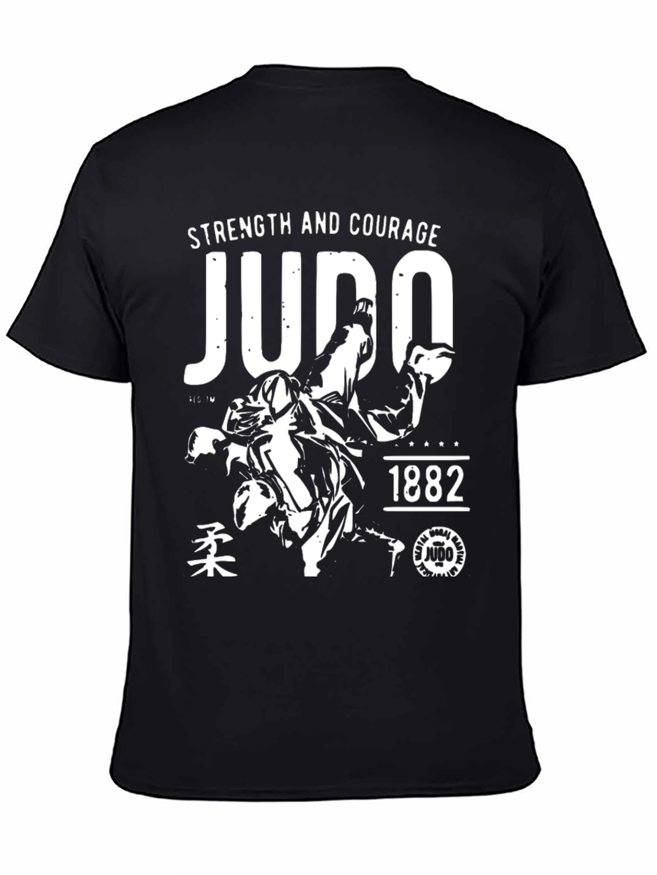 Judo T-Shirt: Strength and Courage Martial Arts Tee