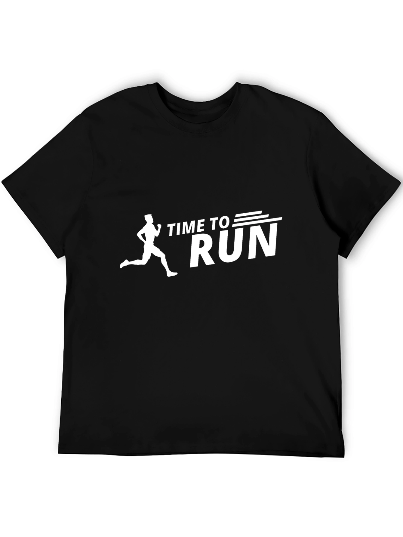 Time to Run Graphic T-Shirt - Black