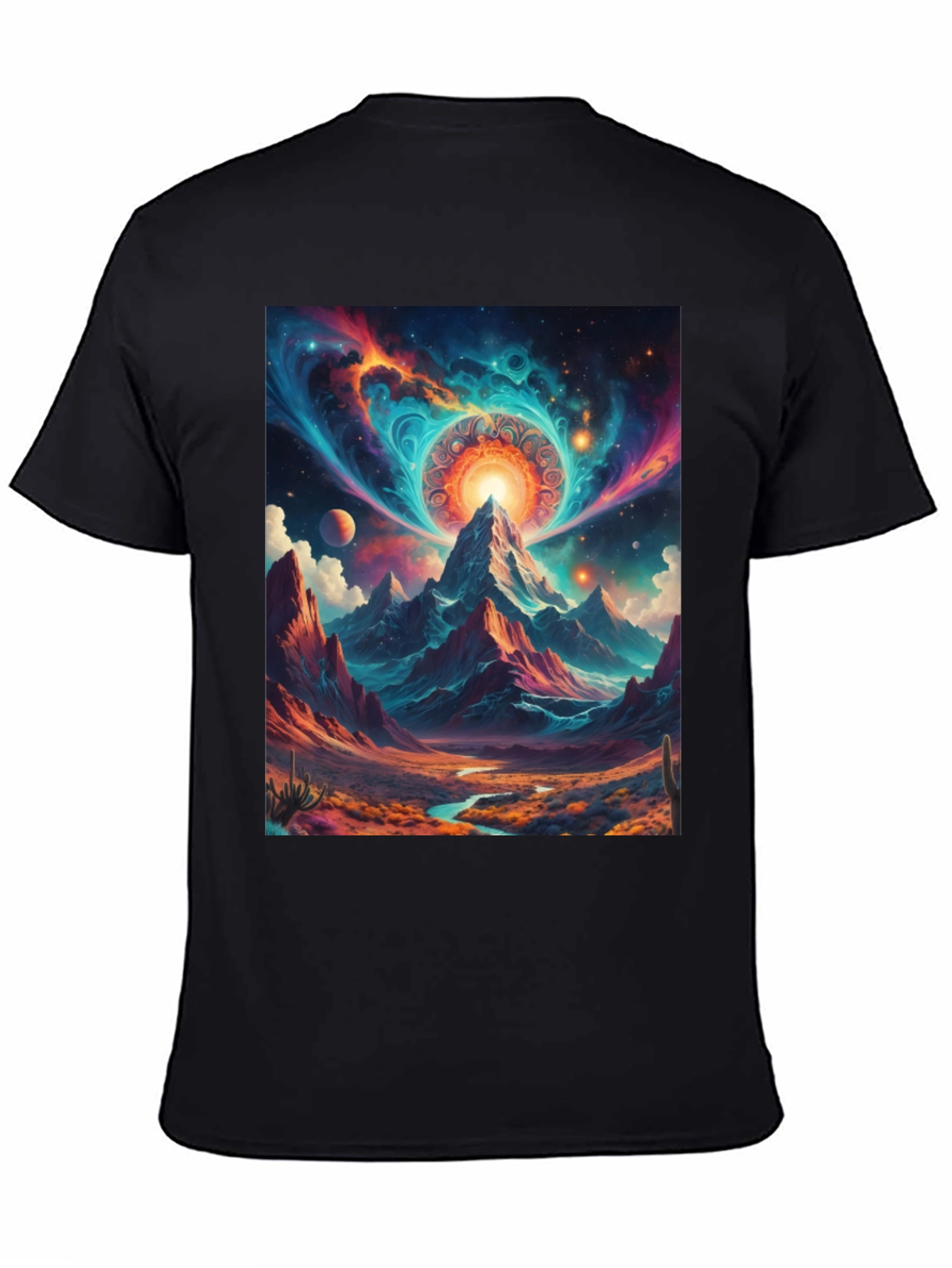 Cosmic Mountain T-Shirt: Unique Graphic Tee