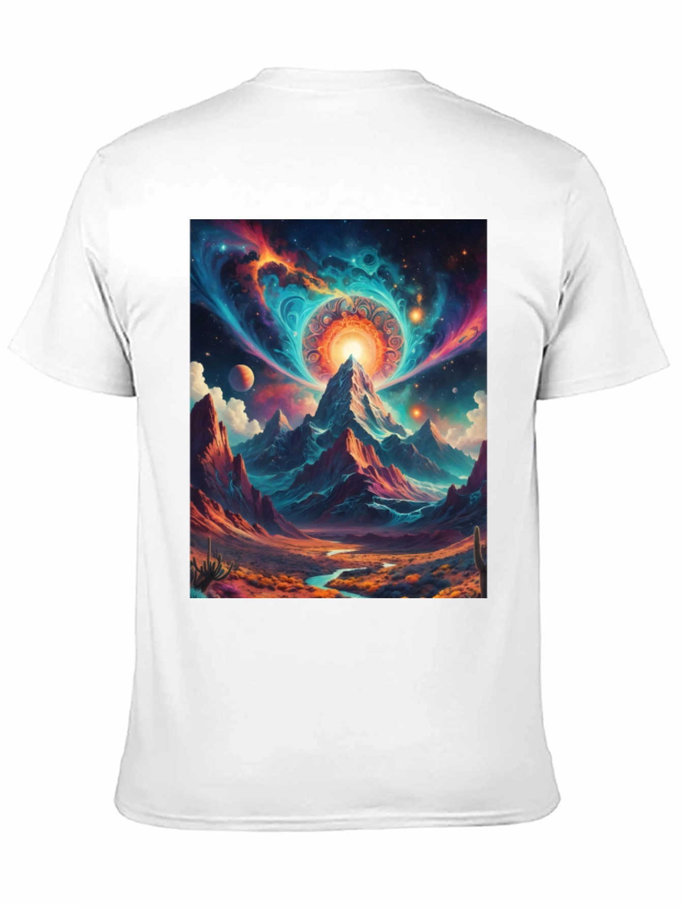 Cosmic Mountain T-Shirt: Unique Graphic Tee