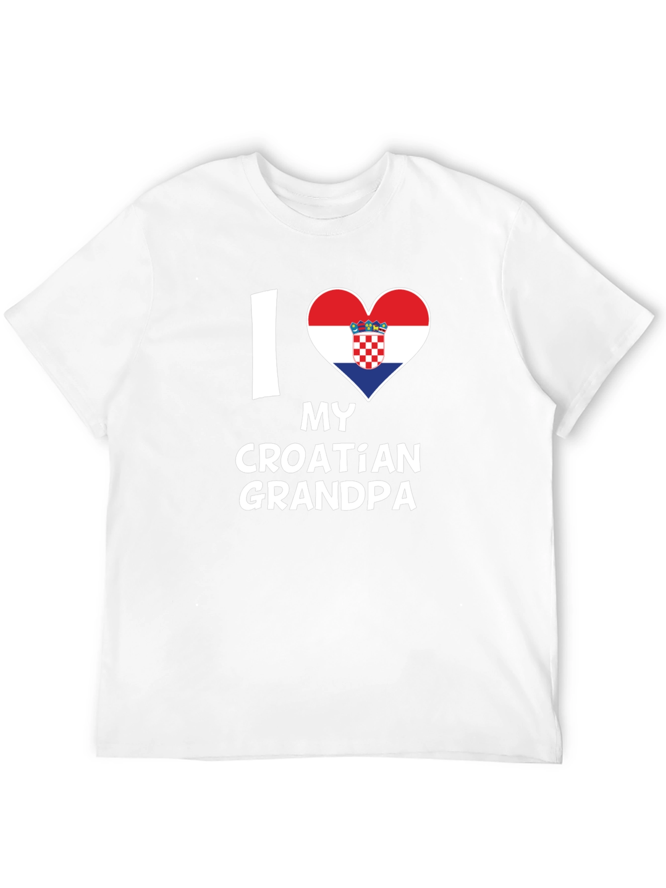 I Heart My Croatian Grandpa - Novelty T-Shirt