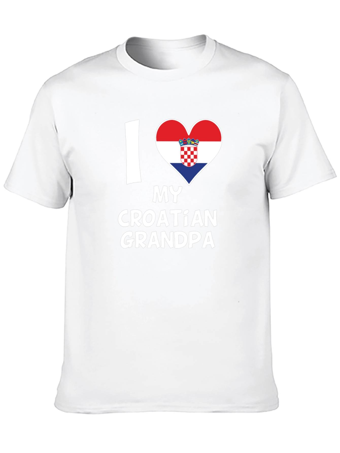 I Heart My Croatian Grandpa - Novelty T-Shirt