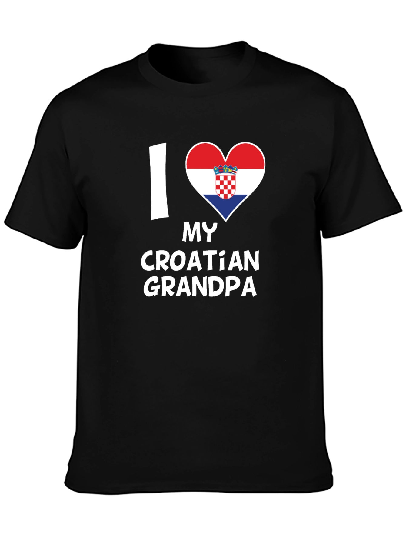 I Heart My Croatian Grandpa - Novelty T-Shirt