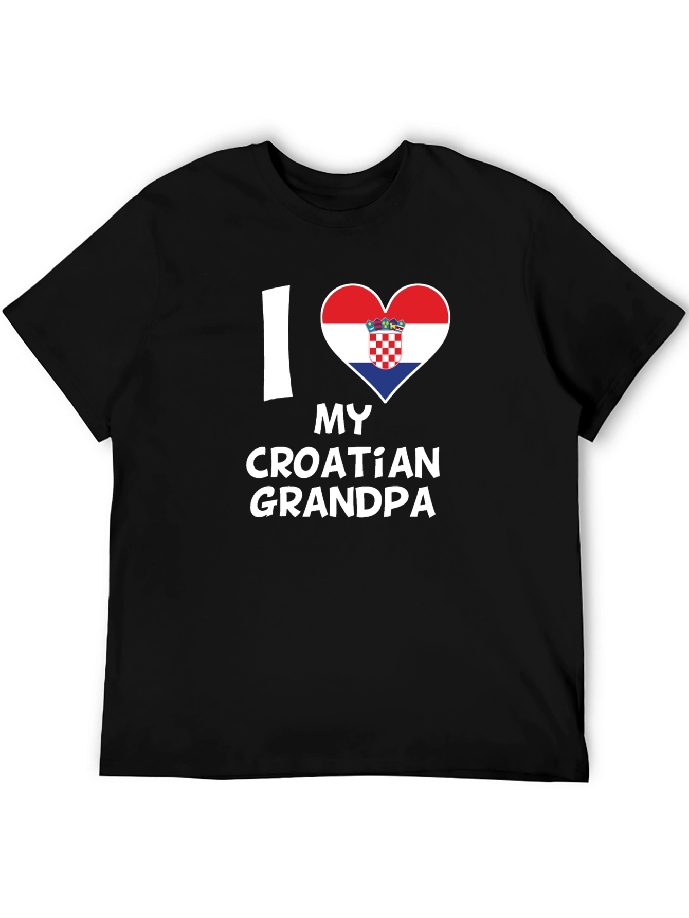 I Heart My Croatian Grandpa - Novelty T-Shirt