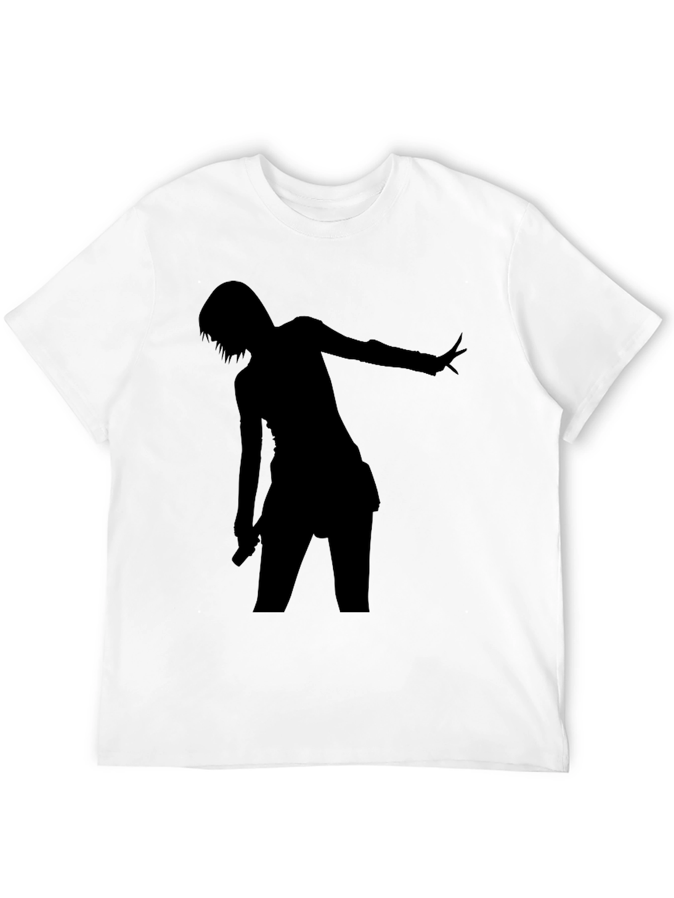 Silhouette Graphic Tee - Black Cotton Comfort Fit