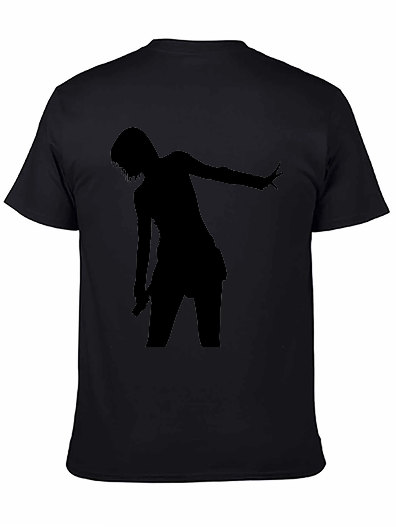 Silhouette Graphic Tee - Black Cotton Comfort Fit