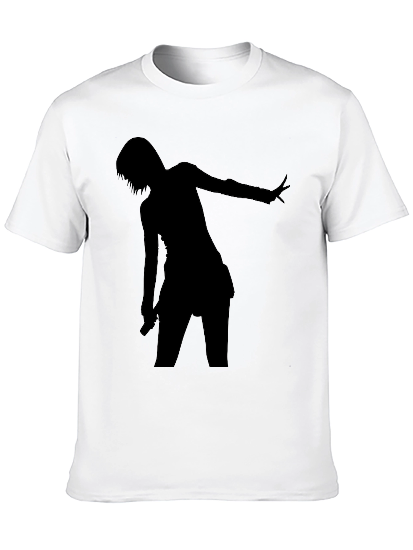 Silhouette Graphic Tee - Black Cotton Comfort Fit