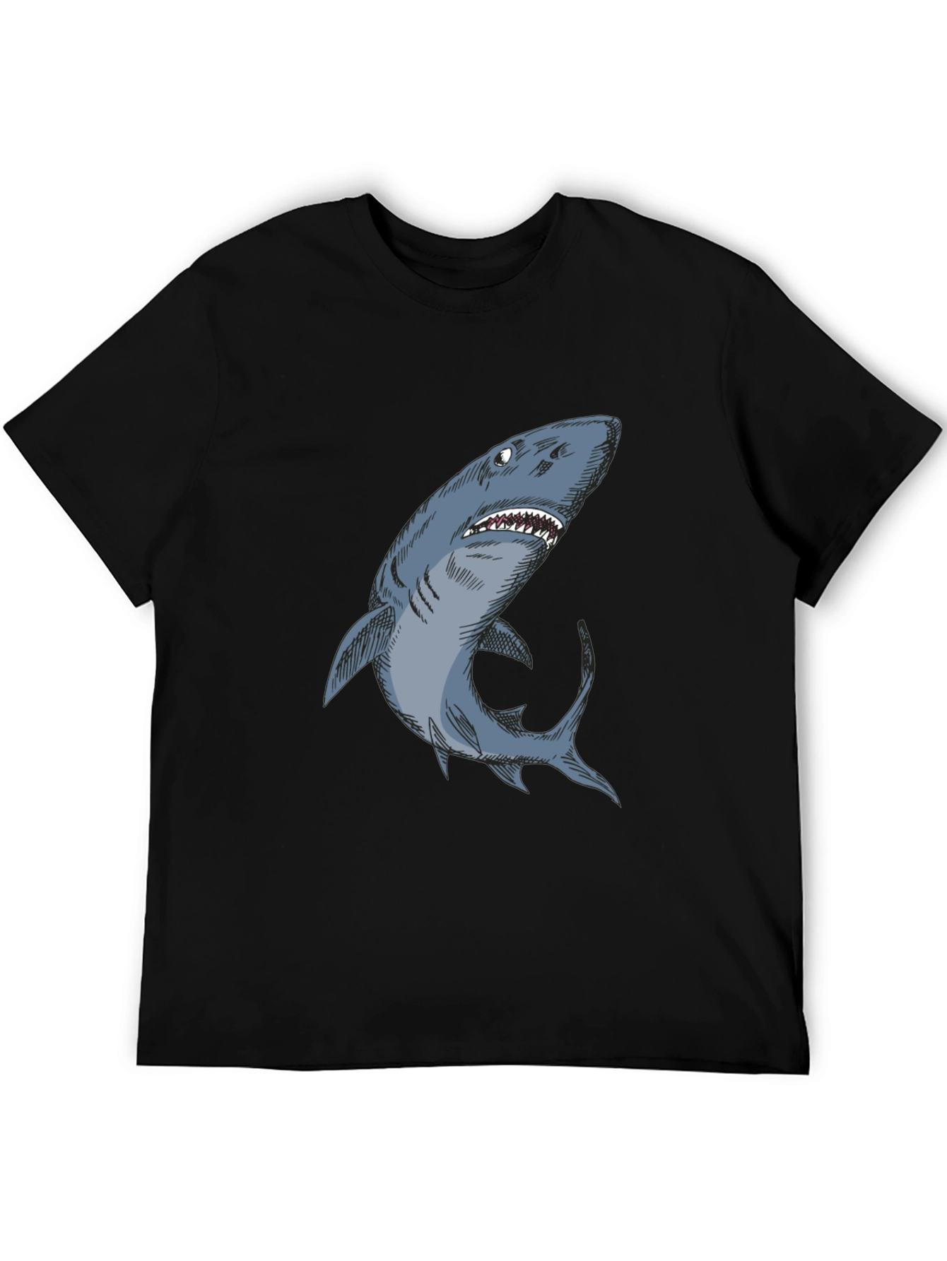 Shark Graphic Black T-Shirt - Unique Design