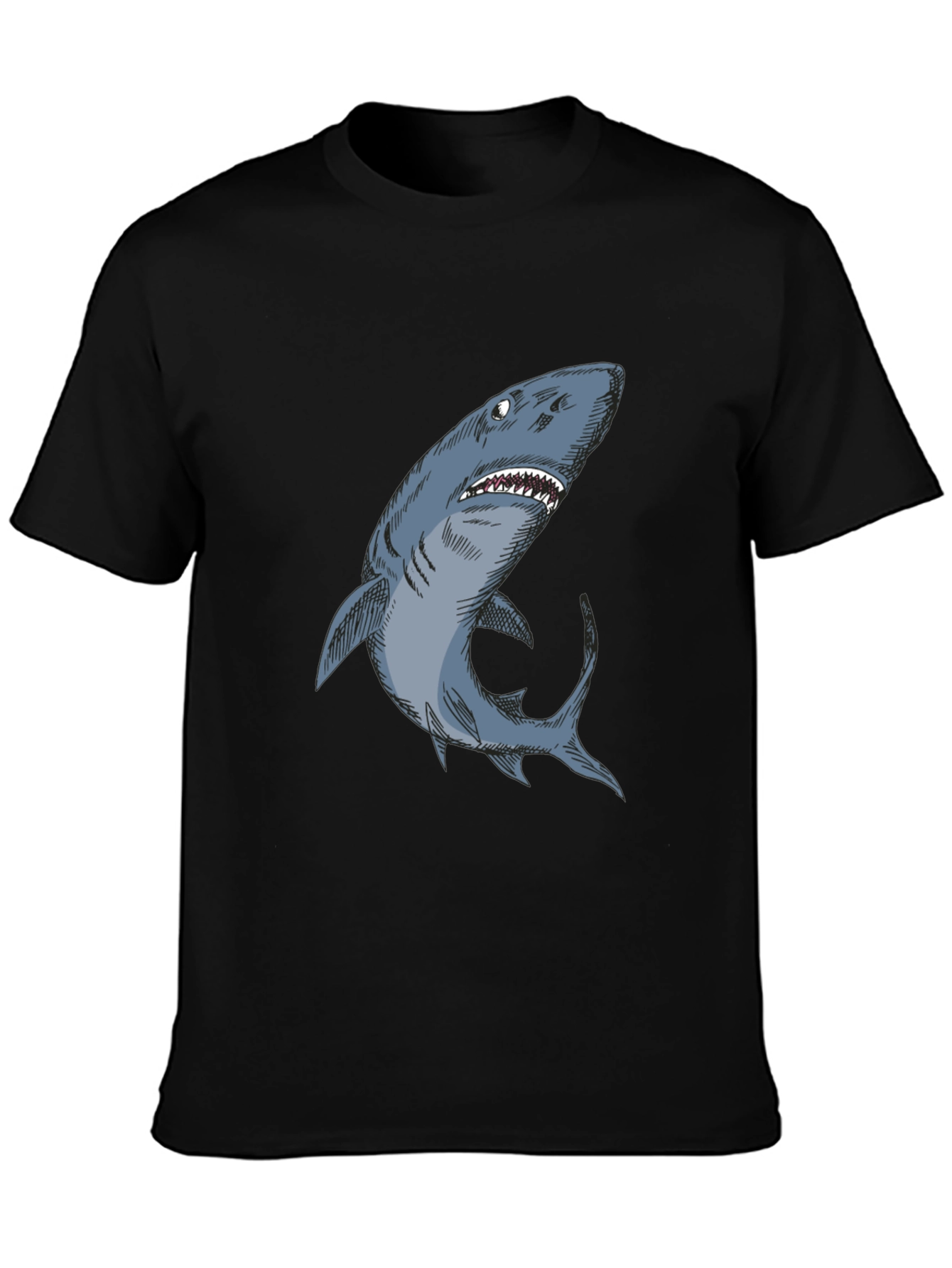 Shark Graphic Black T-Shirt - Unique Design