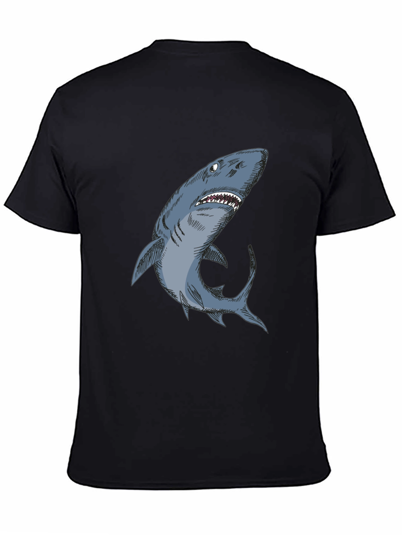 Shark Graphic Black T-Shirt - Unique Design