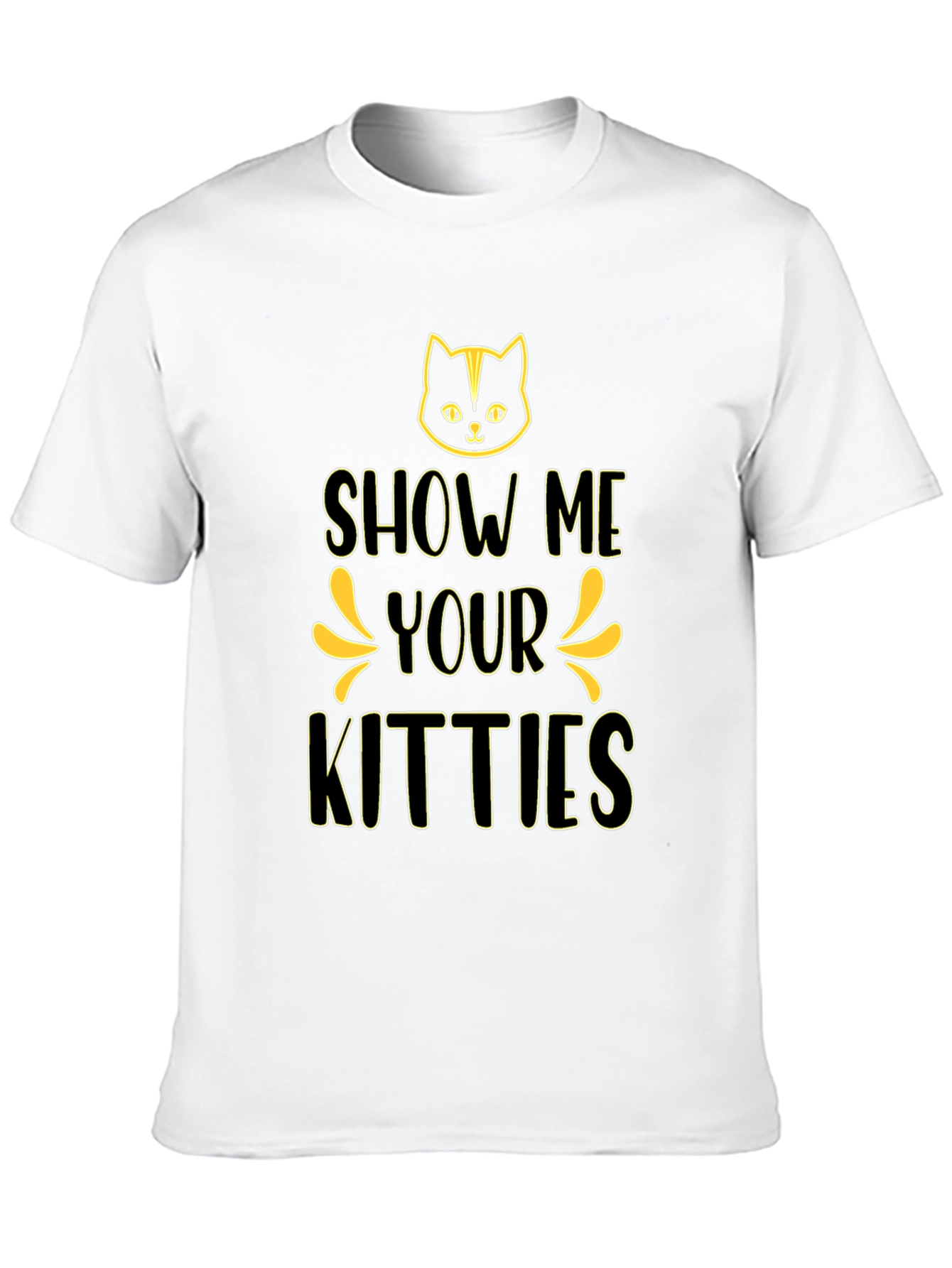 Show Me Your Kitties Black T-Shirt