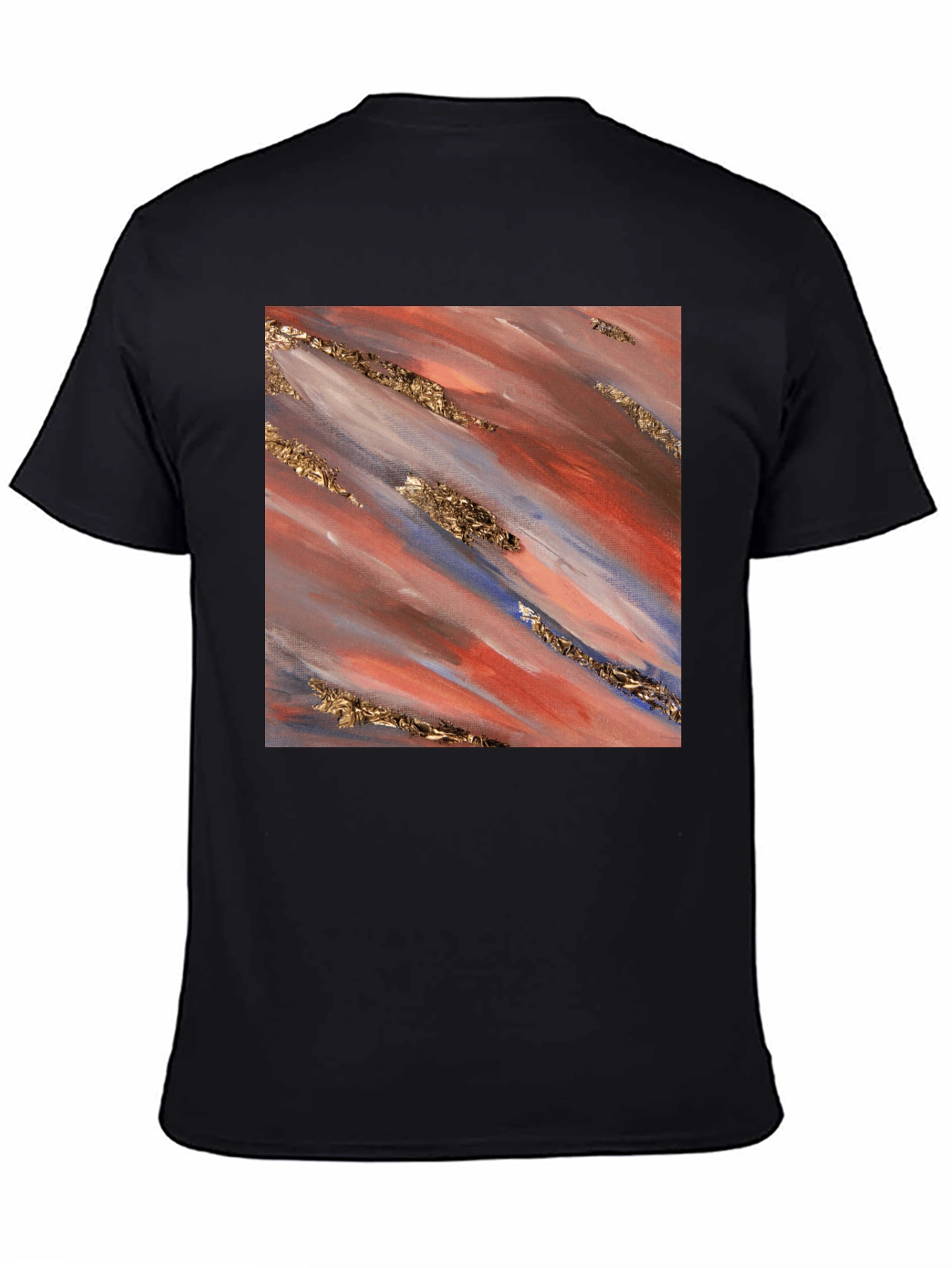 Abstract Art Mens Black T-Shirt