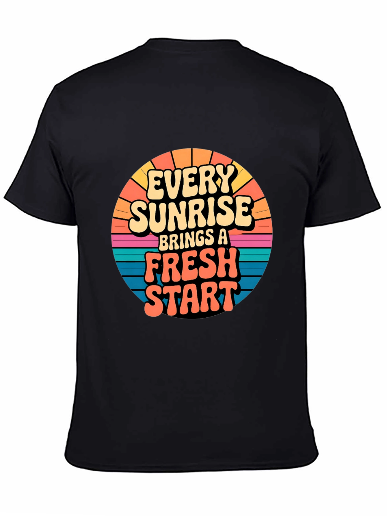 Sunrise Fresh Start Graphic Tee - Black