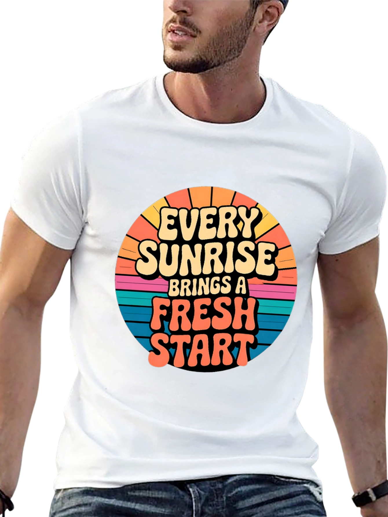 Sunrise Fresh Start Graphic Tee - Black