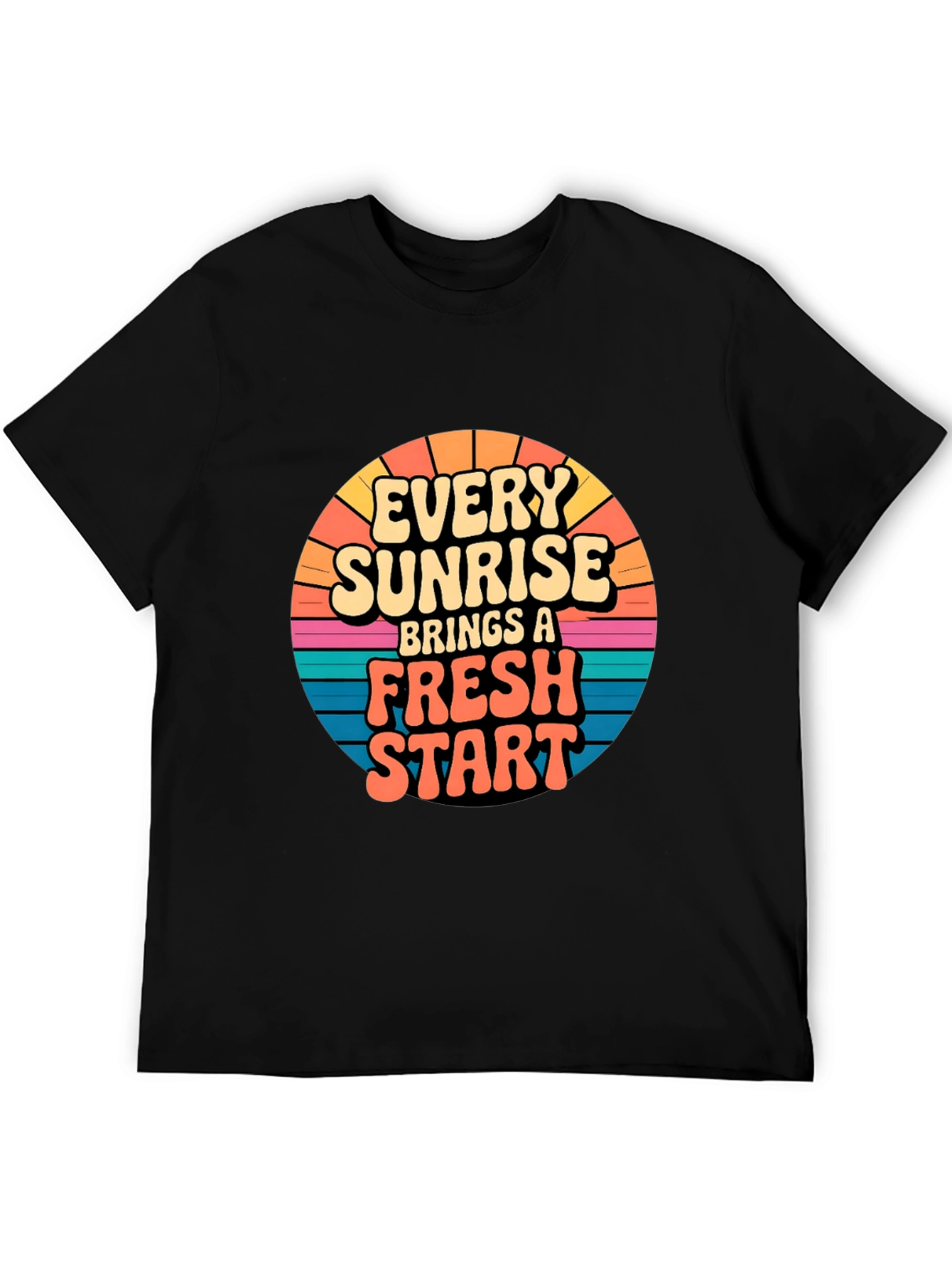 Sunrise Fresh Start Graphic Tee - Black