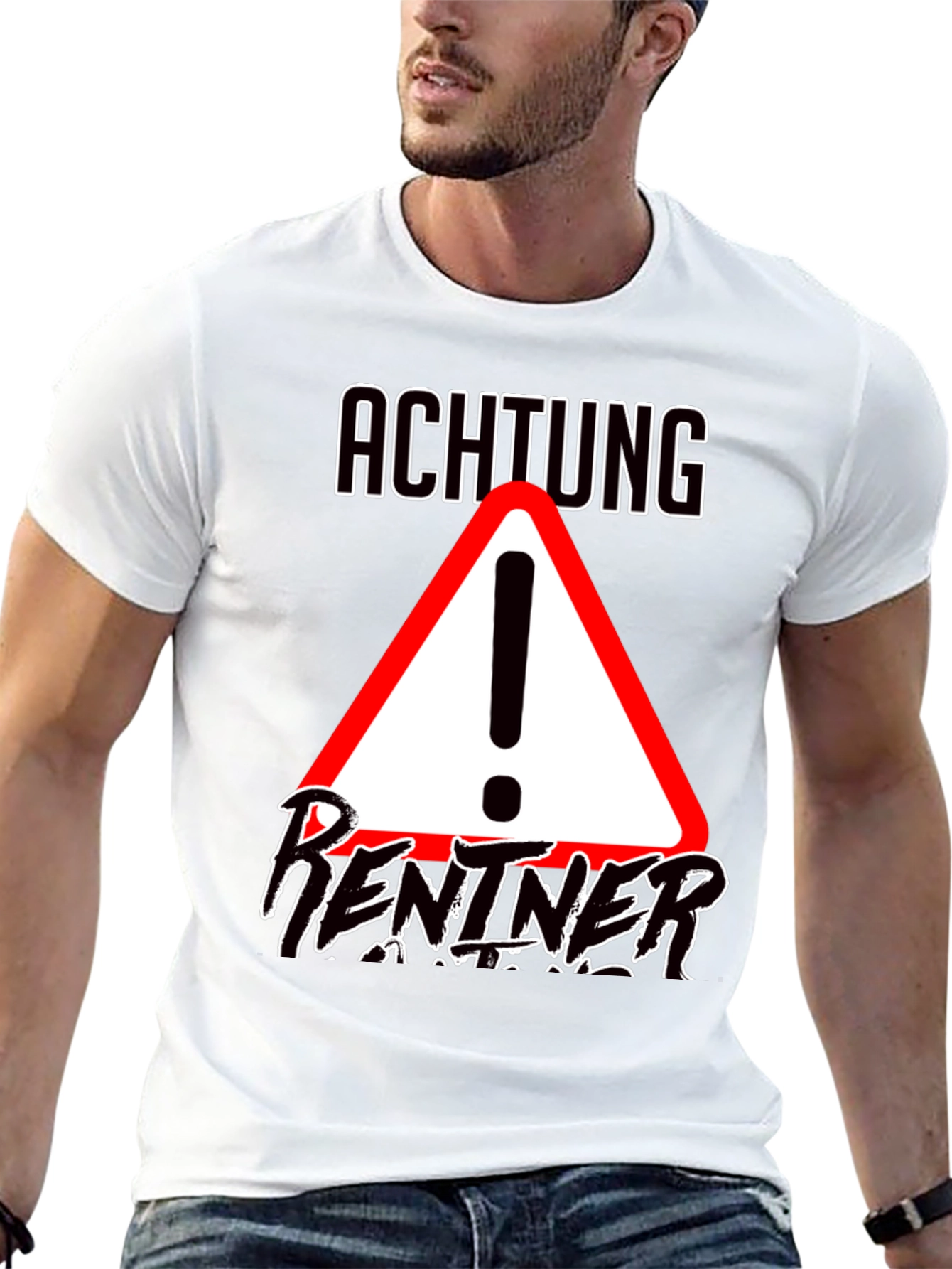 Achtung Rentner T-Shirt - Funny Retirement Gift Idea