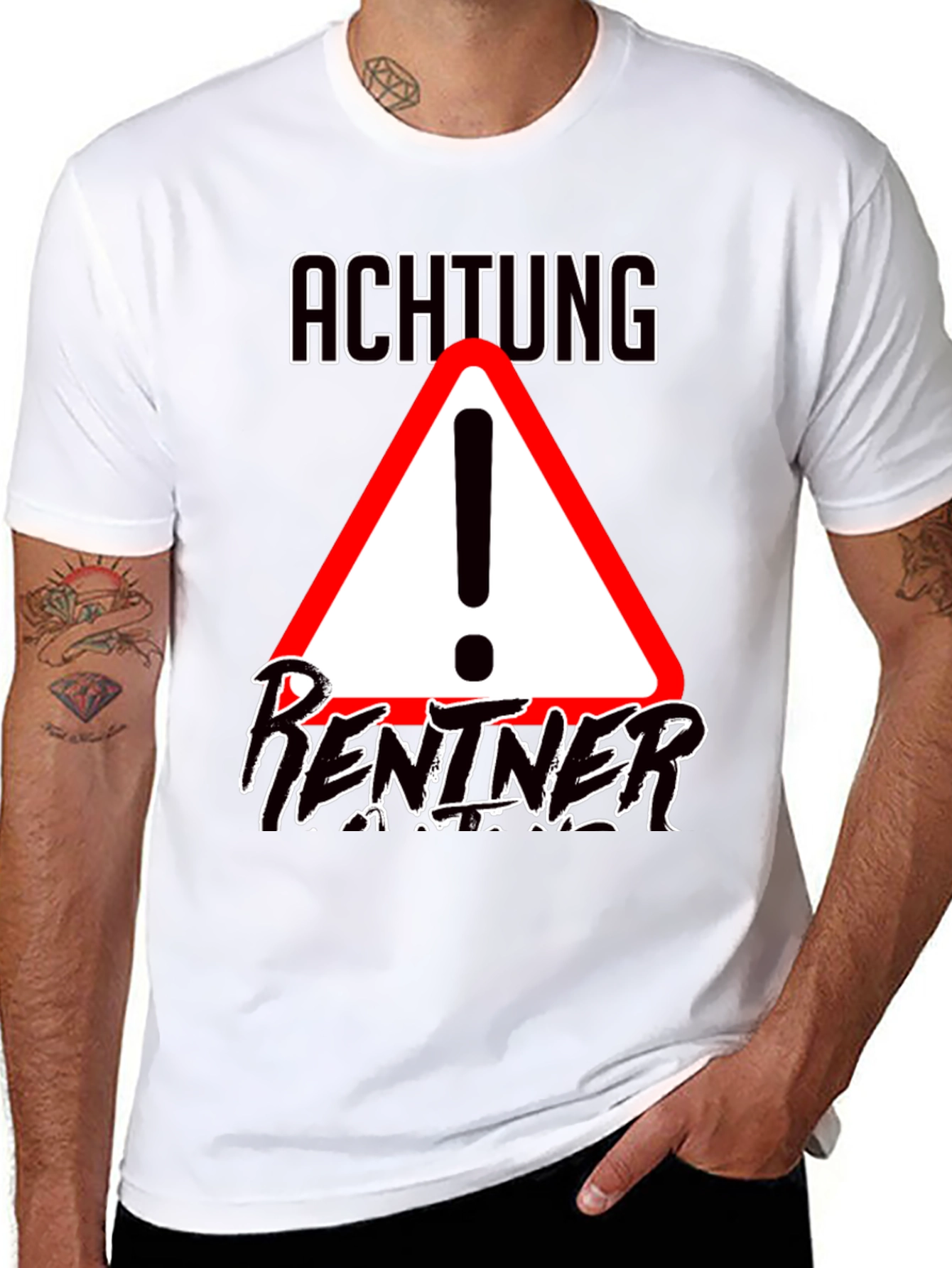 Achtung Rentner T-Shirt - Funny Retirement Gift Idea