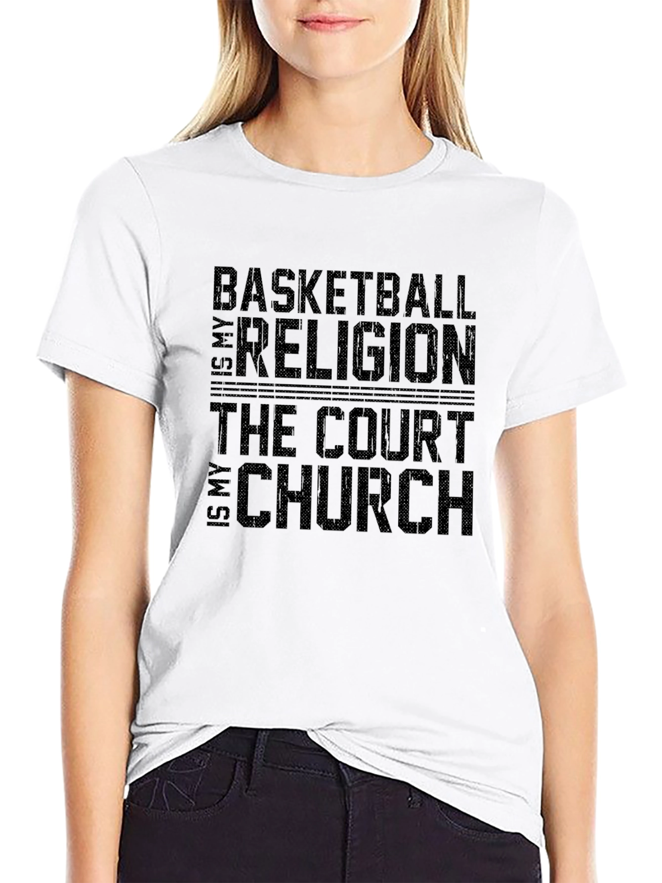 Basketball Religion T-Shirt - Court is My Church Tee