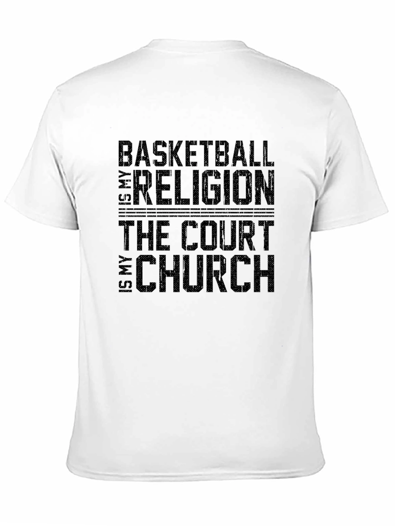 Basketball Religion T-Shirt - Court is My Church Tee