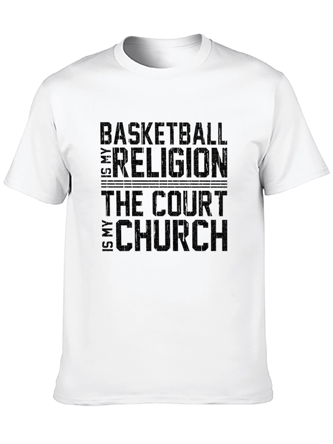 Basketball Religion T-Shirt - Court is My Church Tee