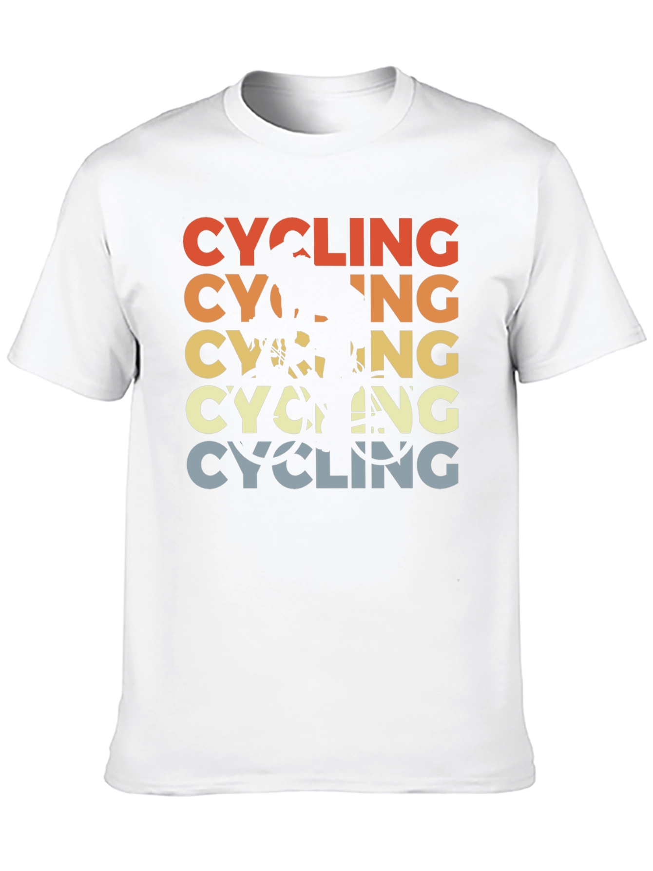 Cycling Retro Graphic T-Shirt - Black